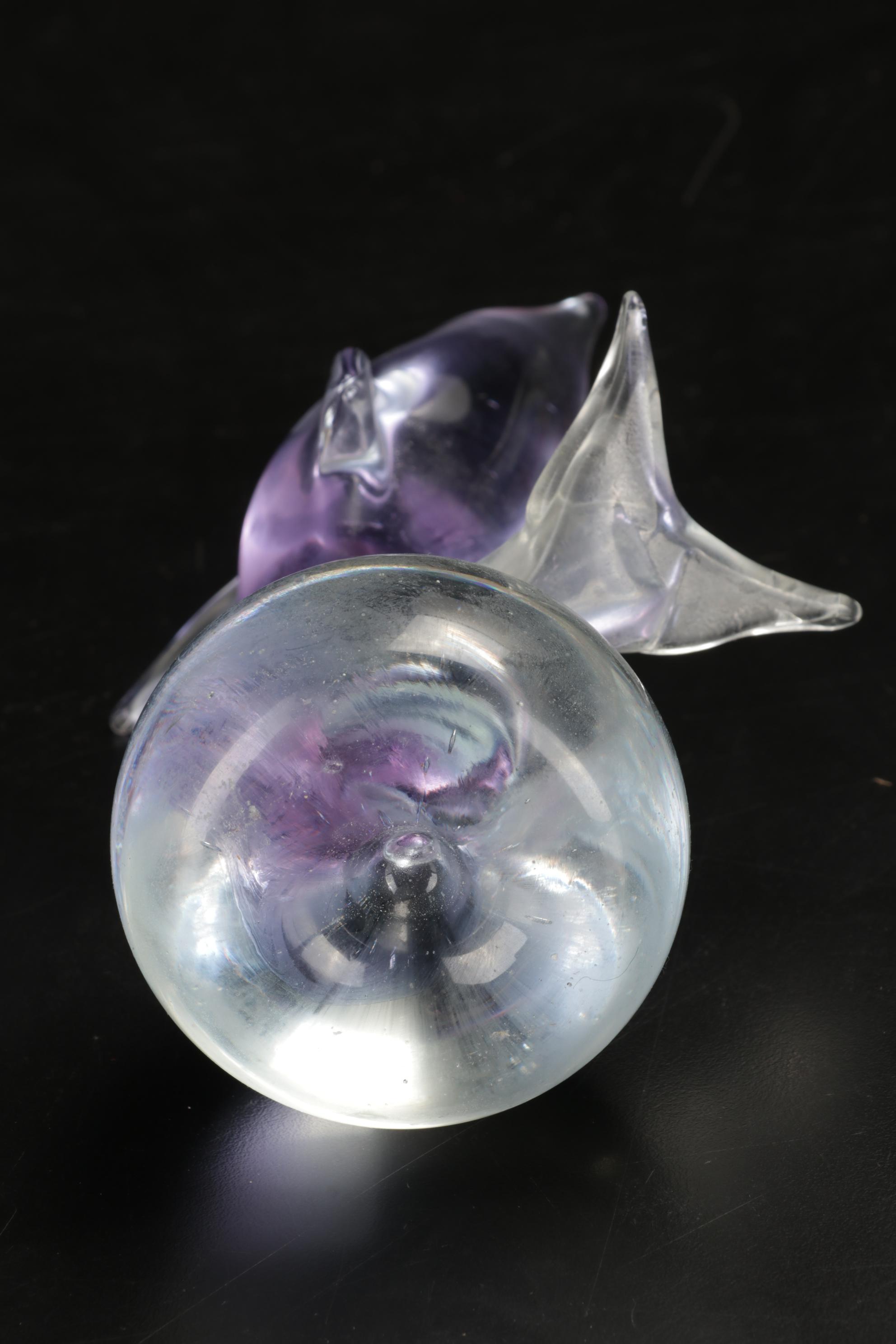 V. Nason & C Murano Snail with Other Art Glass Animals