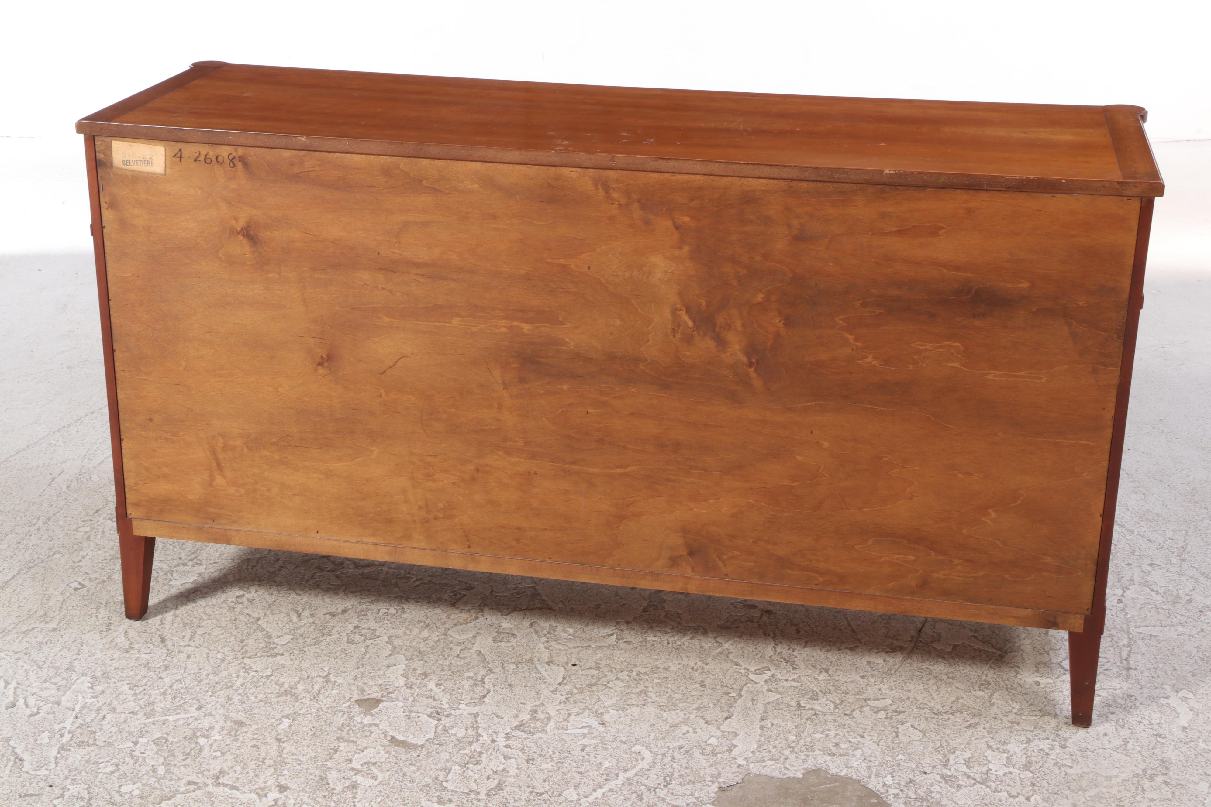 Kindel Louis XVI Style Brass-Mounted Cherrywood Seven-Drawer Chest