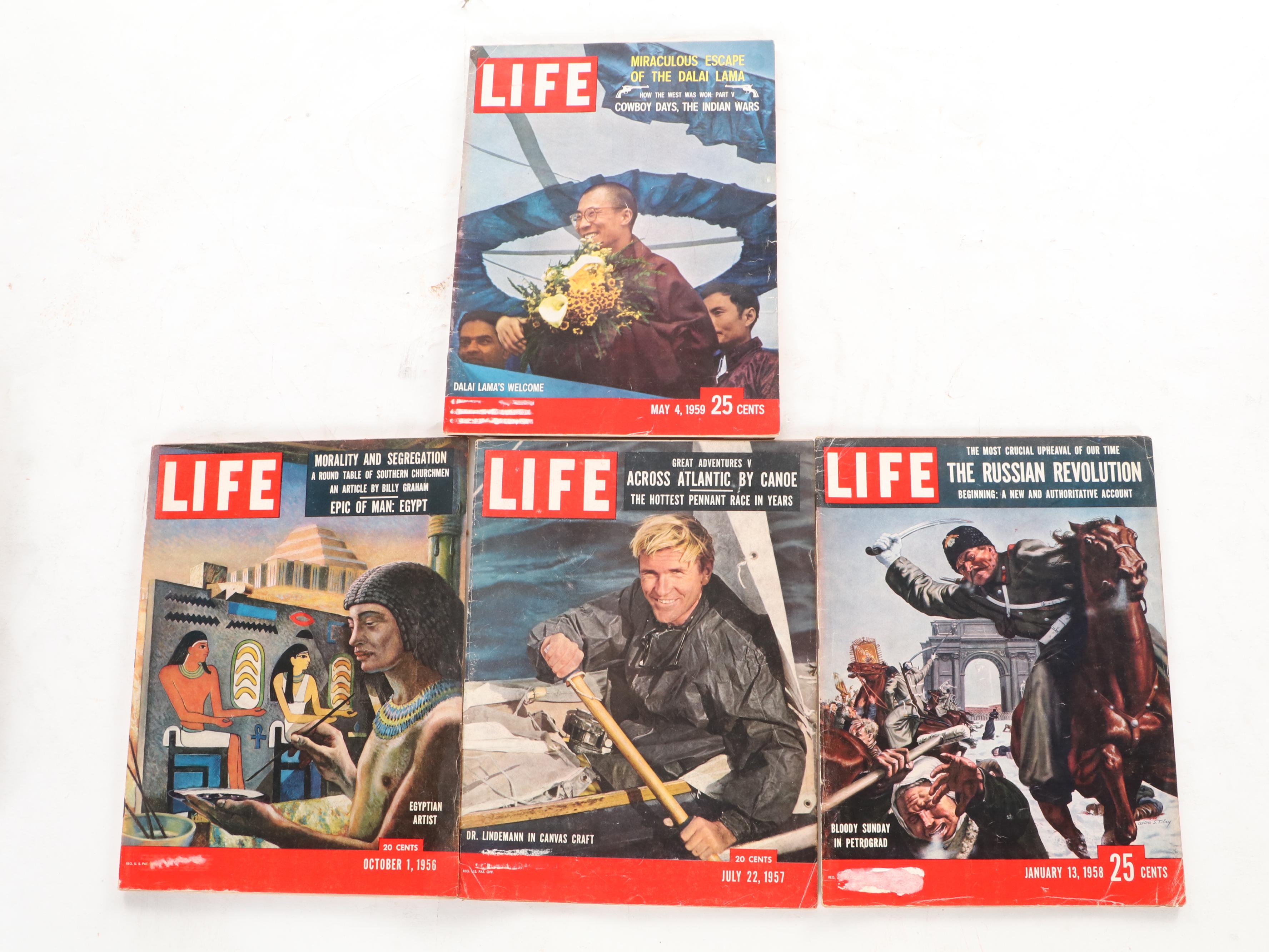 "LIFE" Magazine Collection Featuring the Escape of Dalai Lama, 1950s
