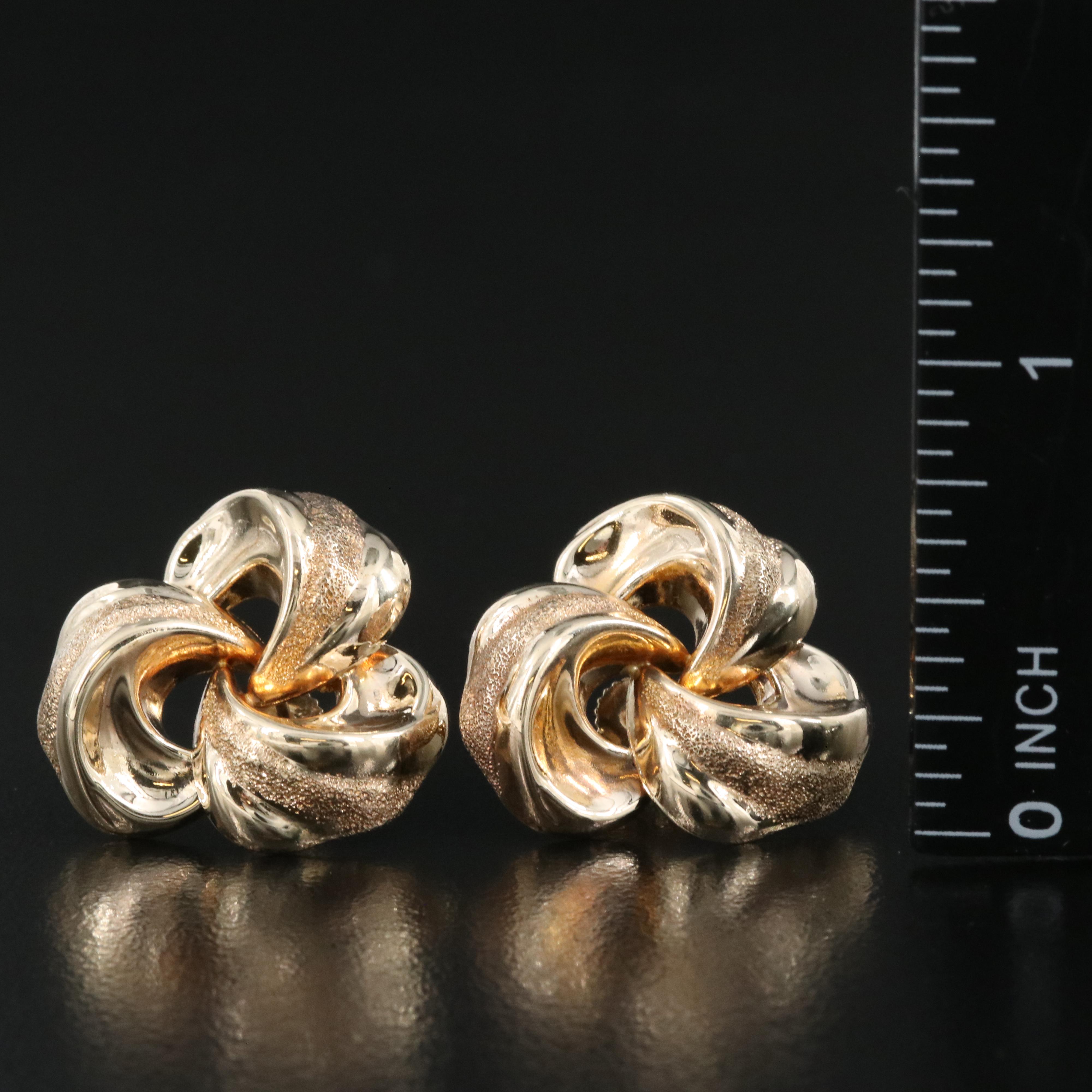 14K Knot Earrings