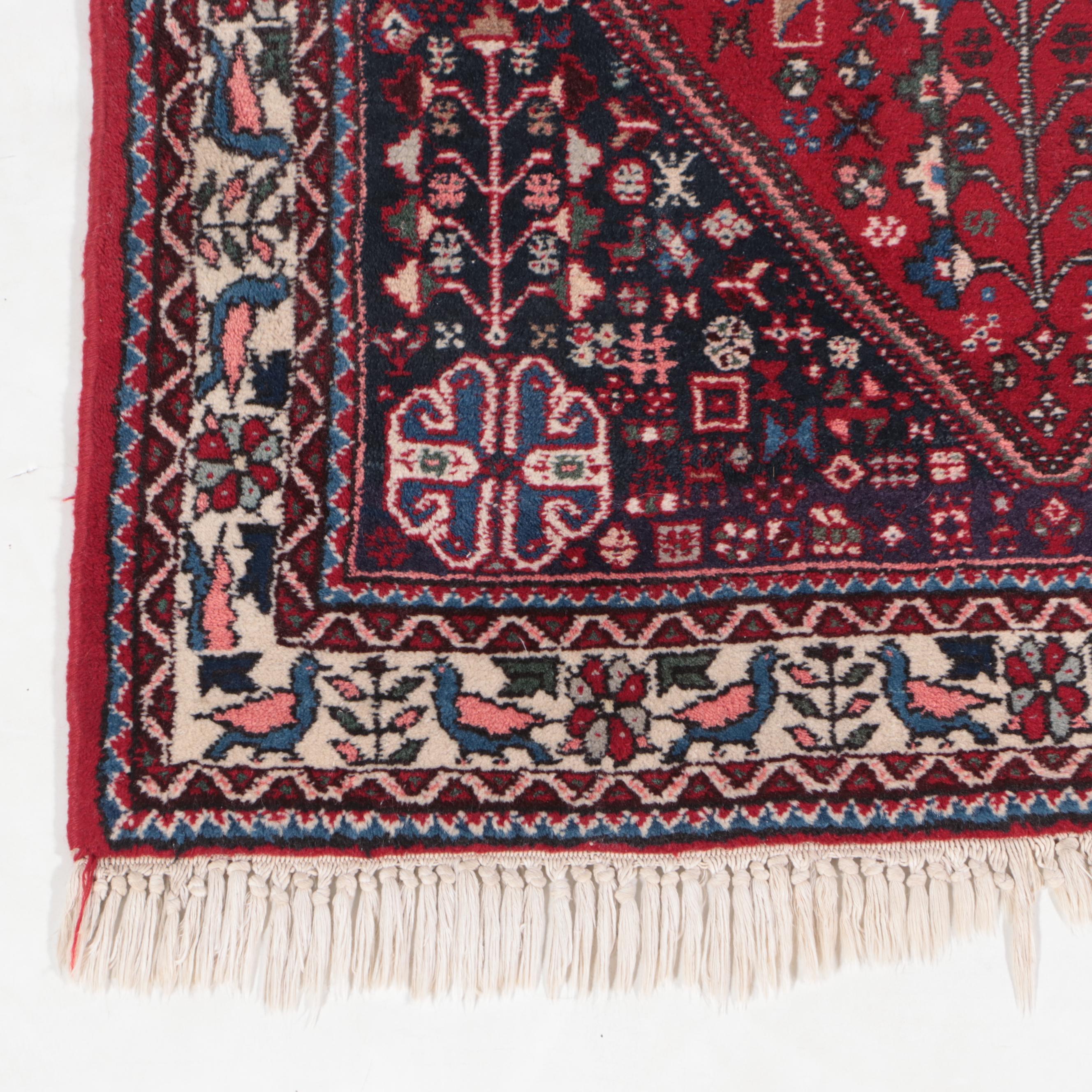 3'4 x 5'5 Hand-Knotted Persian Abadeh Area Rug