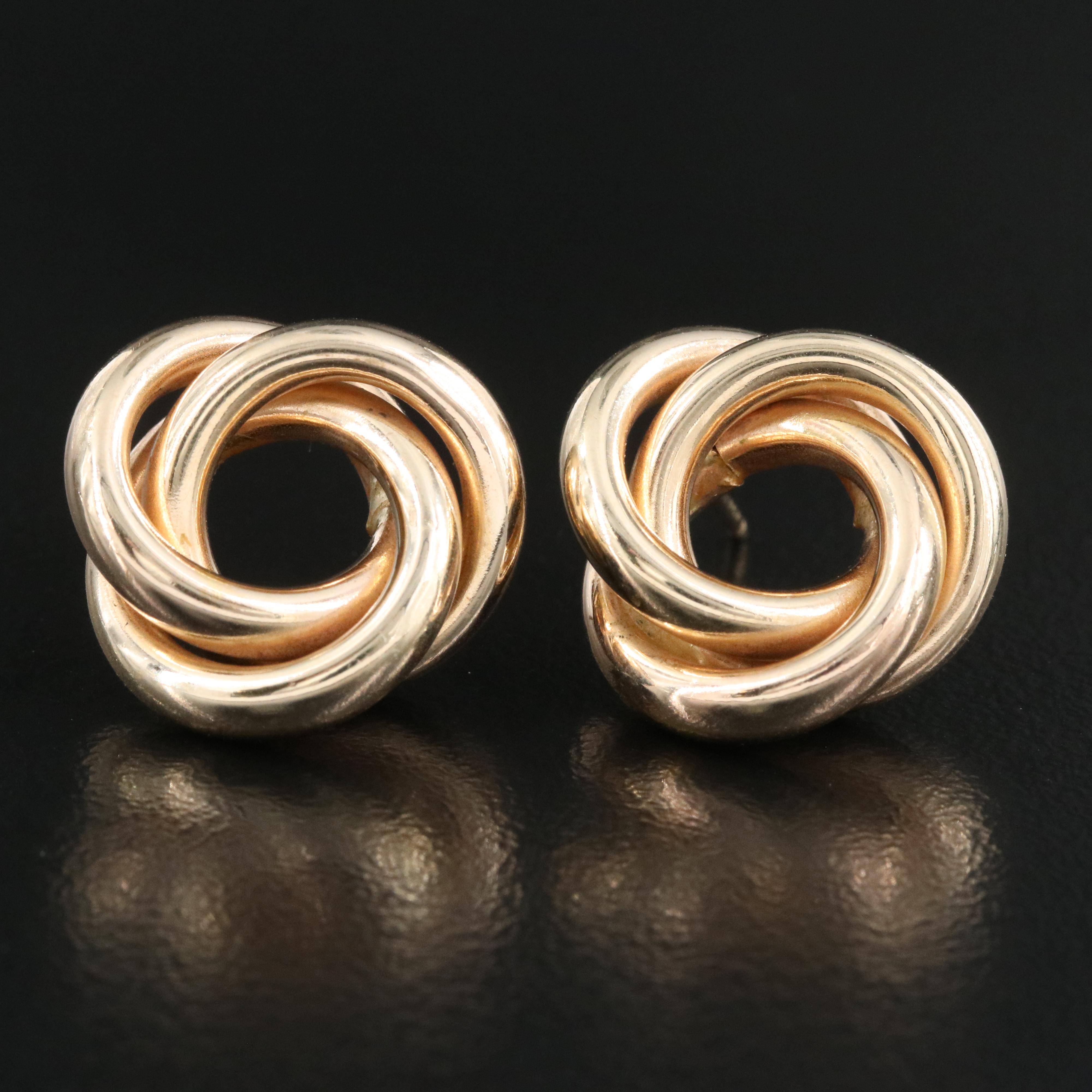 14K Knot Earrings
