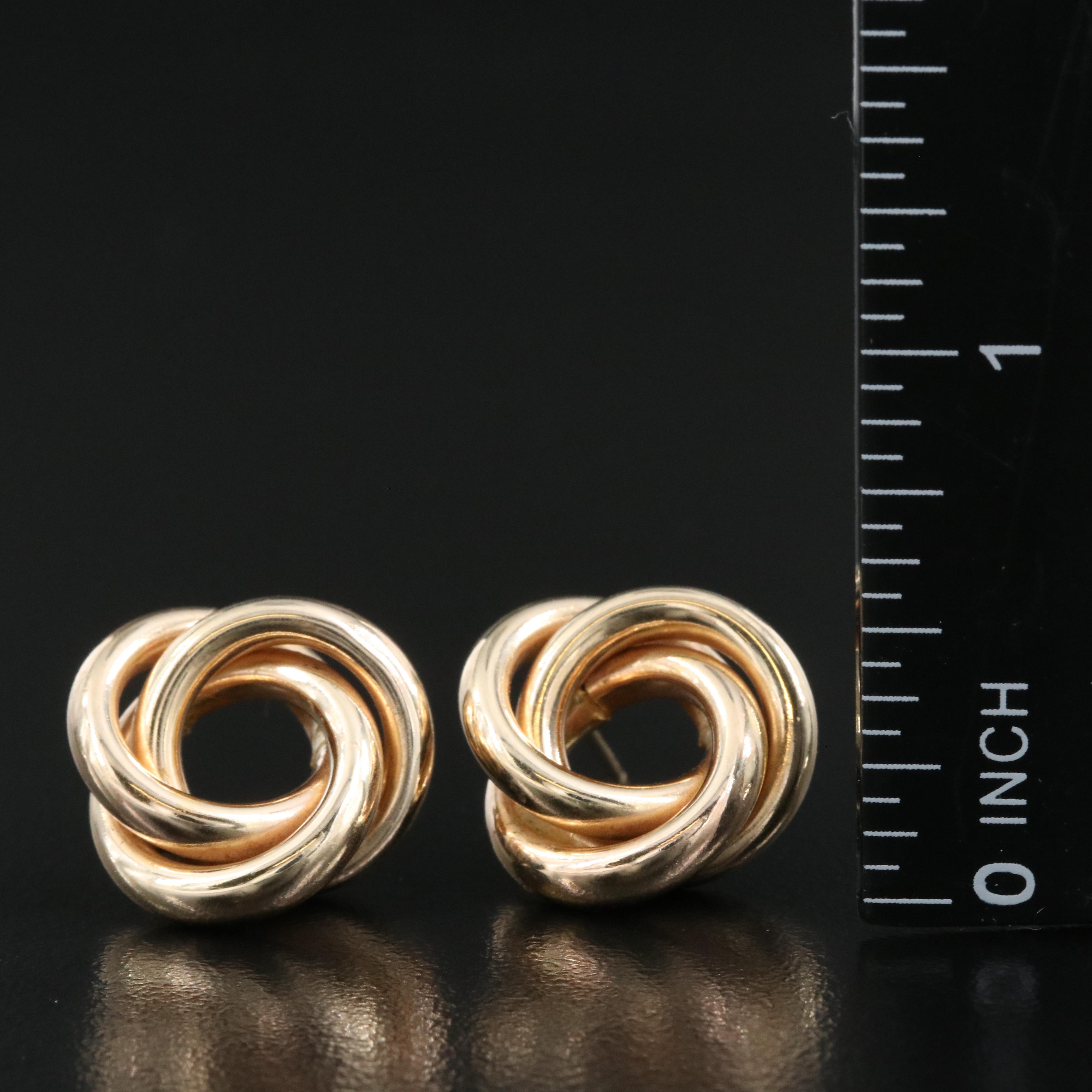 14K Knot Earrings