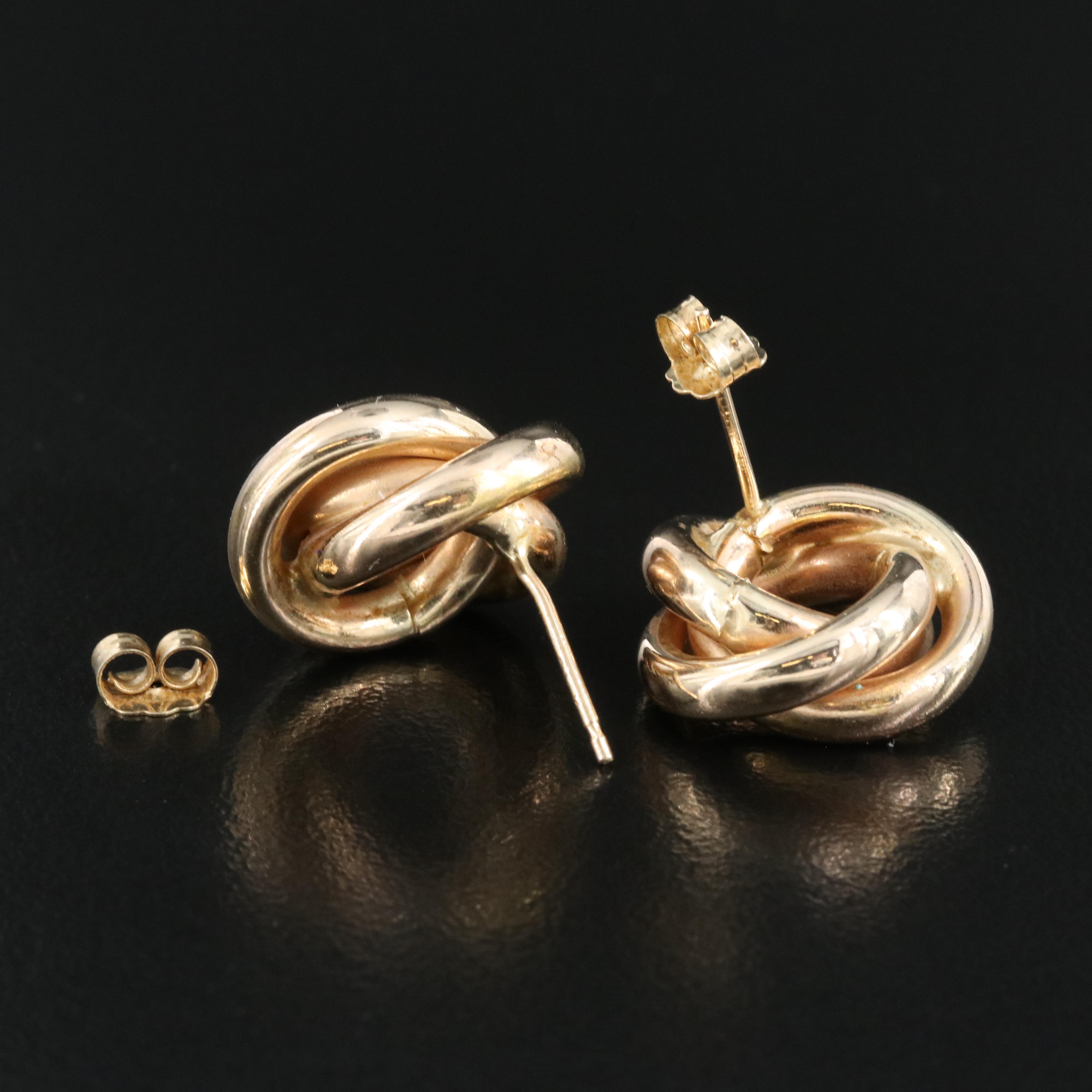 14K Knot Earrings