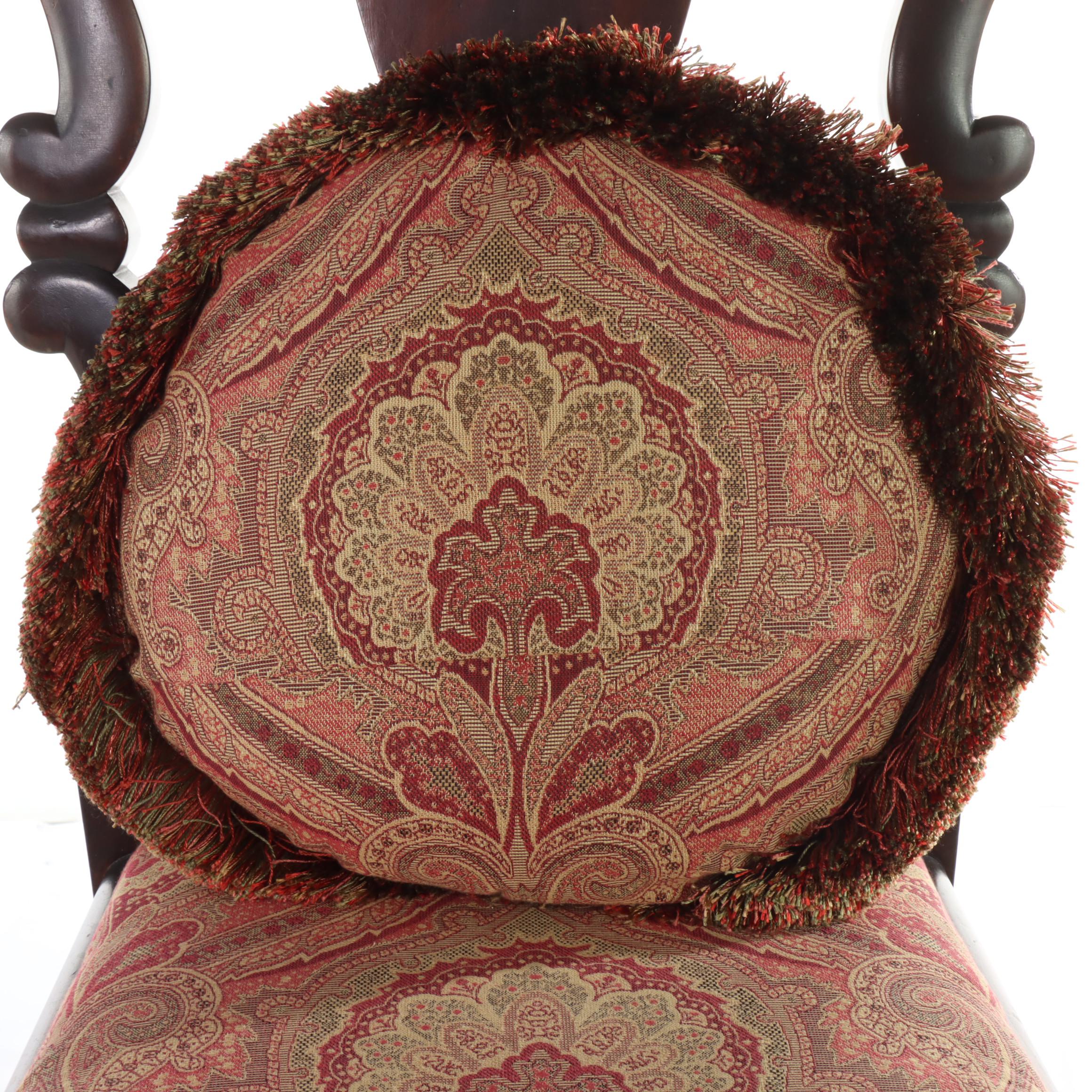 Baroque Style Carved Mahogany Side Chair, 20th Century
