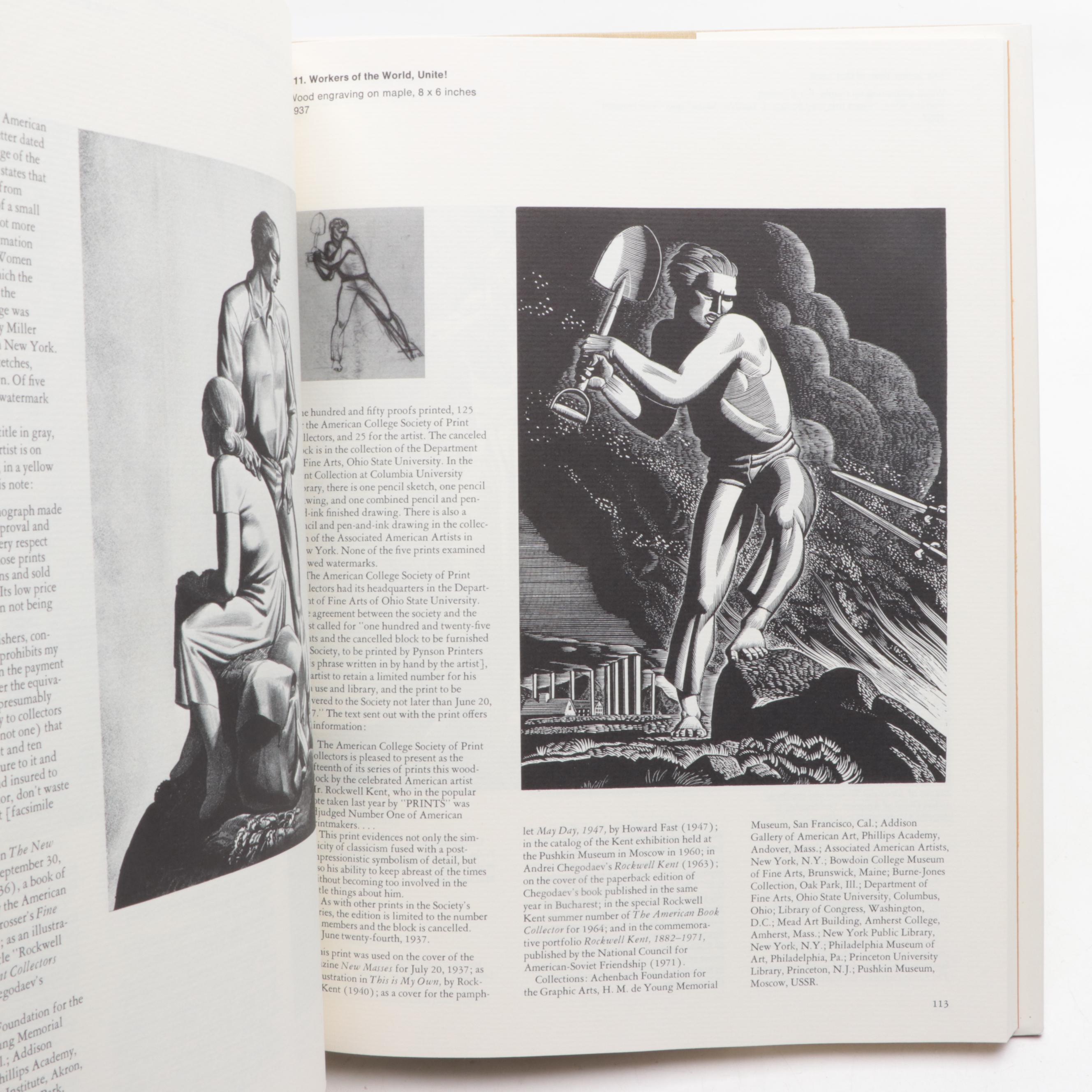 Signed "The Prints of Rockwell Kent: A Catalogue Raisonné" by Dan Burne Jones
