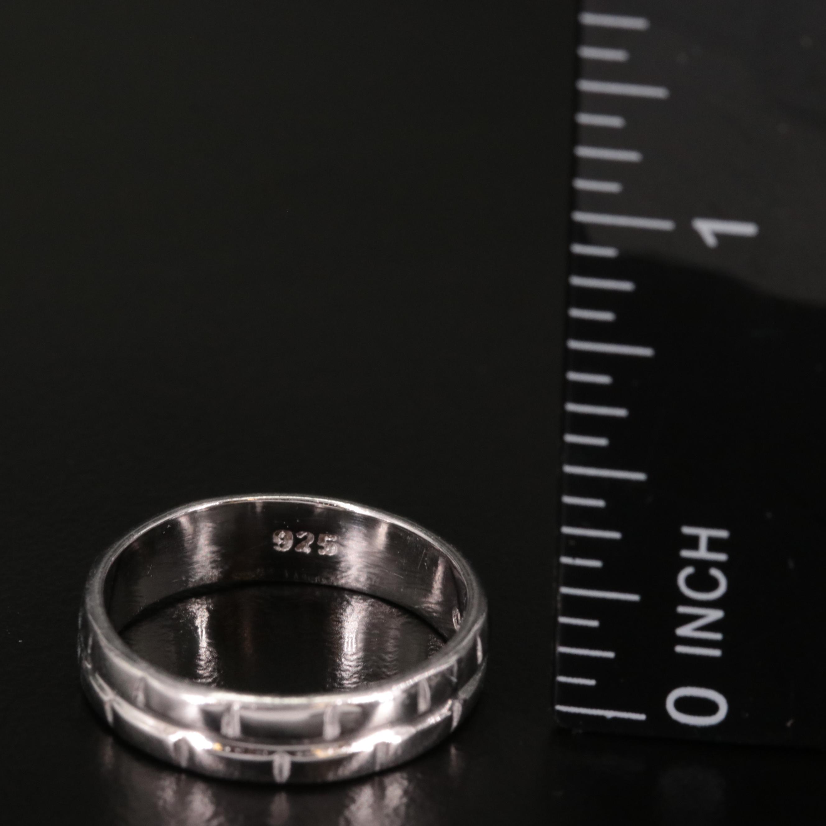 Sterling Textured Band