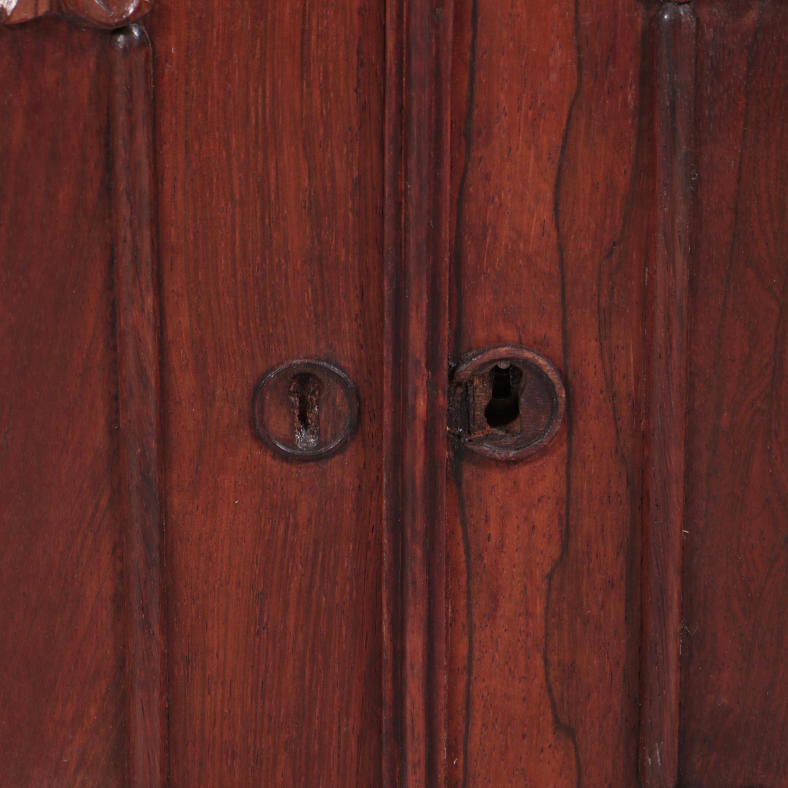 American Classical Rosewood and White Marble Washstand, circa 1830