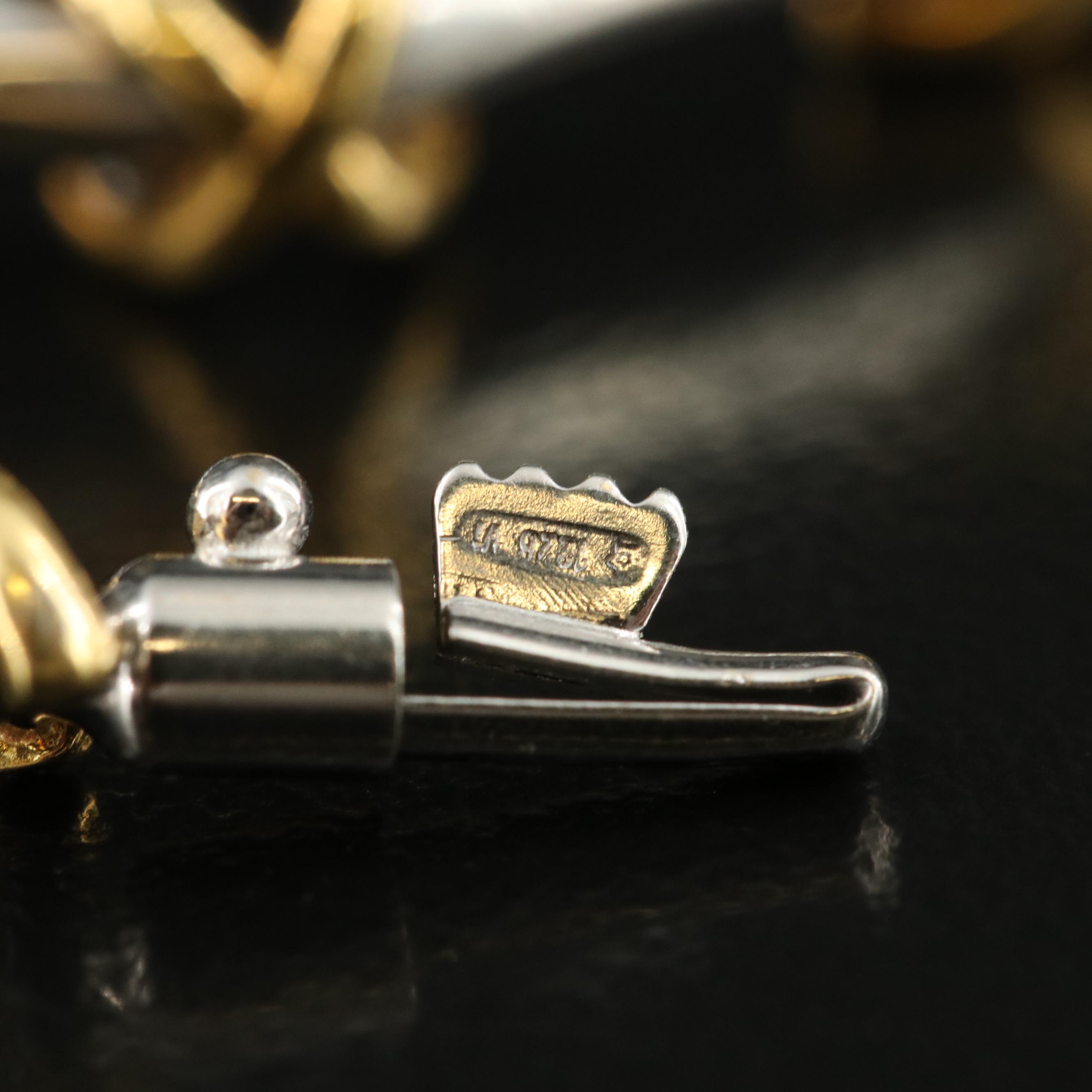 Roberto Coin 18K Two-Tone 0.96 CTW Diamond "X" Necklace