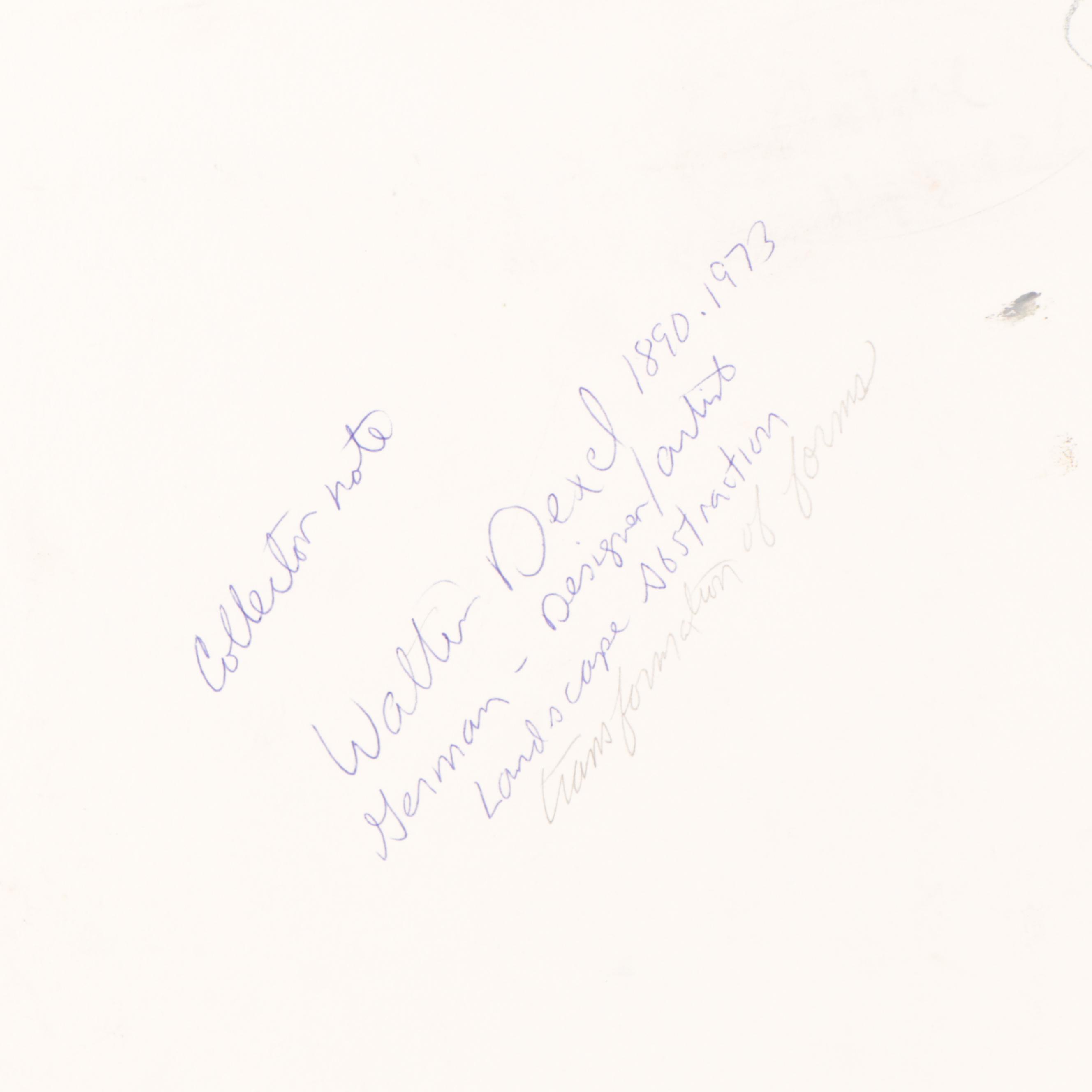 Abstract Pastel Drawing of Landscape