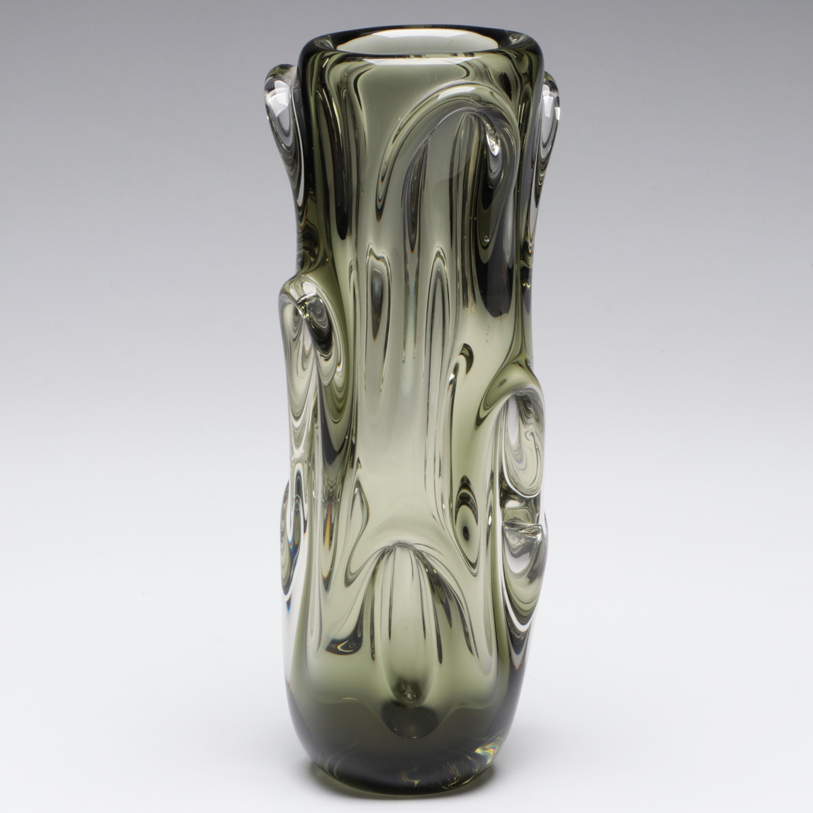 Jan Beranek Blown Glass Vase