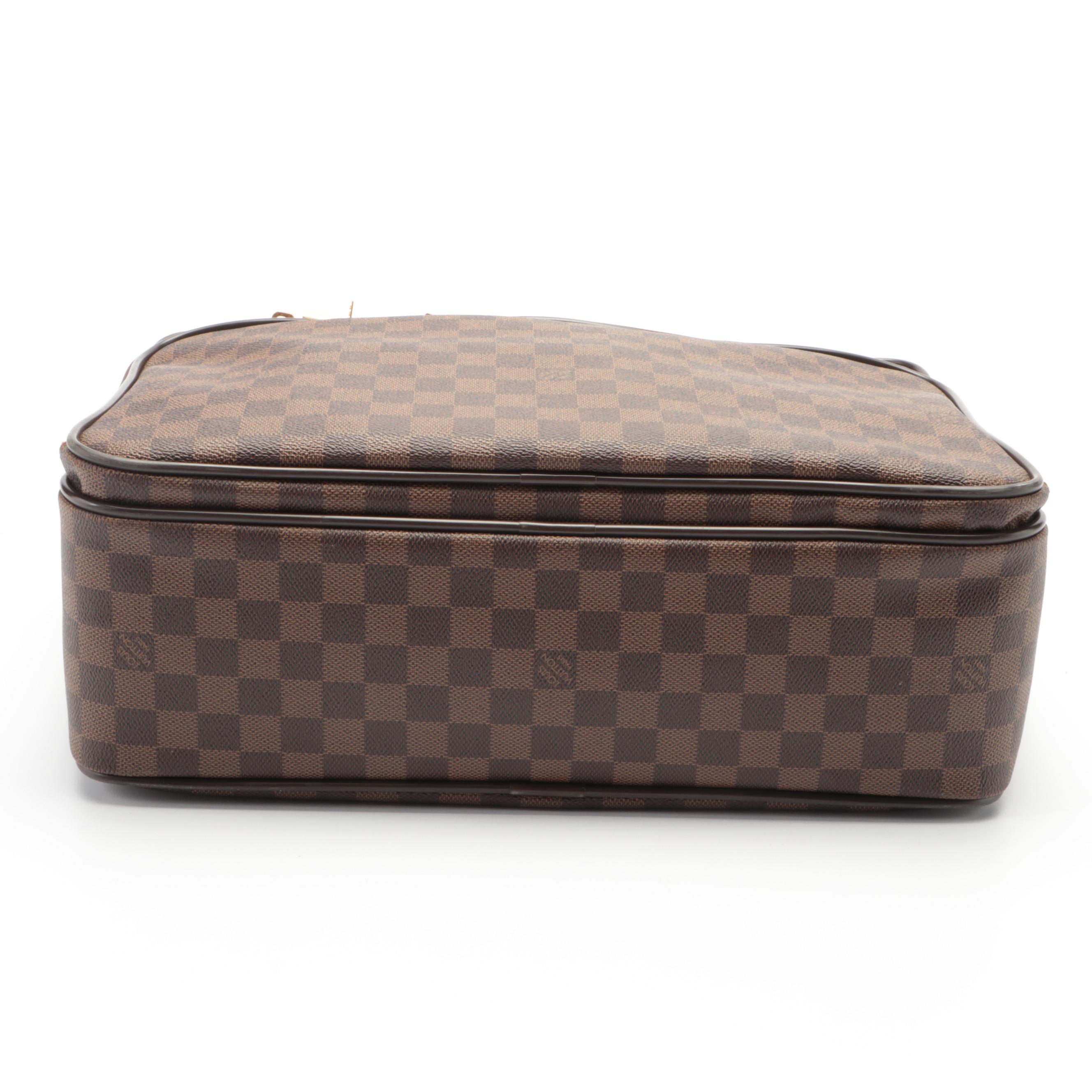Louis Vuitton Icare Travel Bag in Damier Ebene Canvas and Smooth Leather