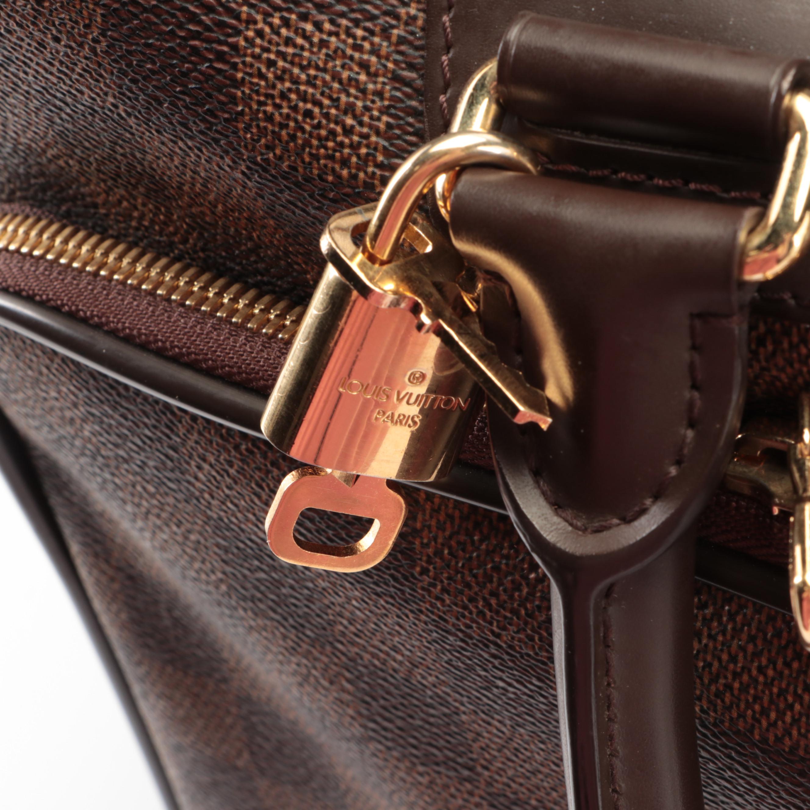 Louis Vuitton Icare Travel Bag in Damier Ebene Canvas and Smooth Leather