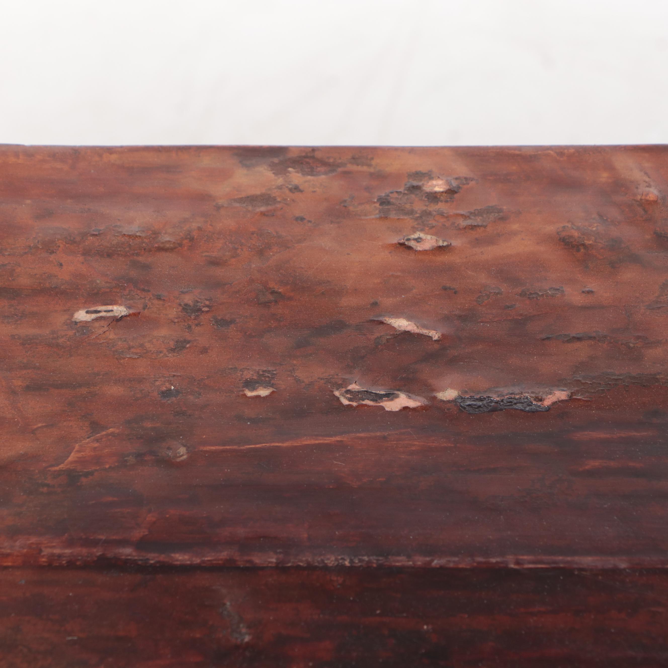 Large Chinese Bamboo and Hardwood Console Table