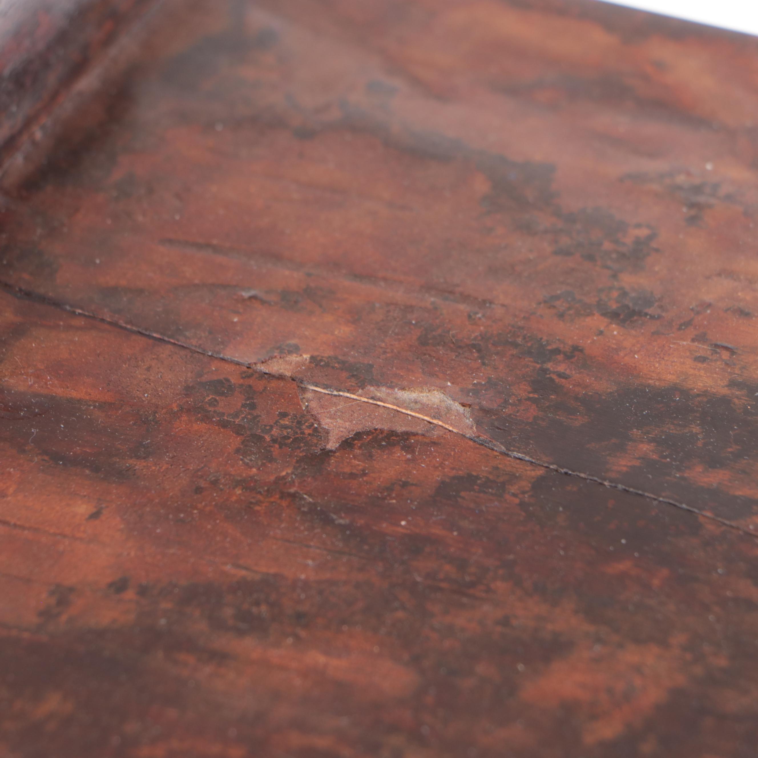 Large Chinese Bamboo and Hardwood Console Table