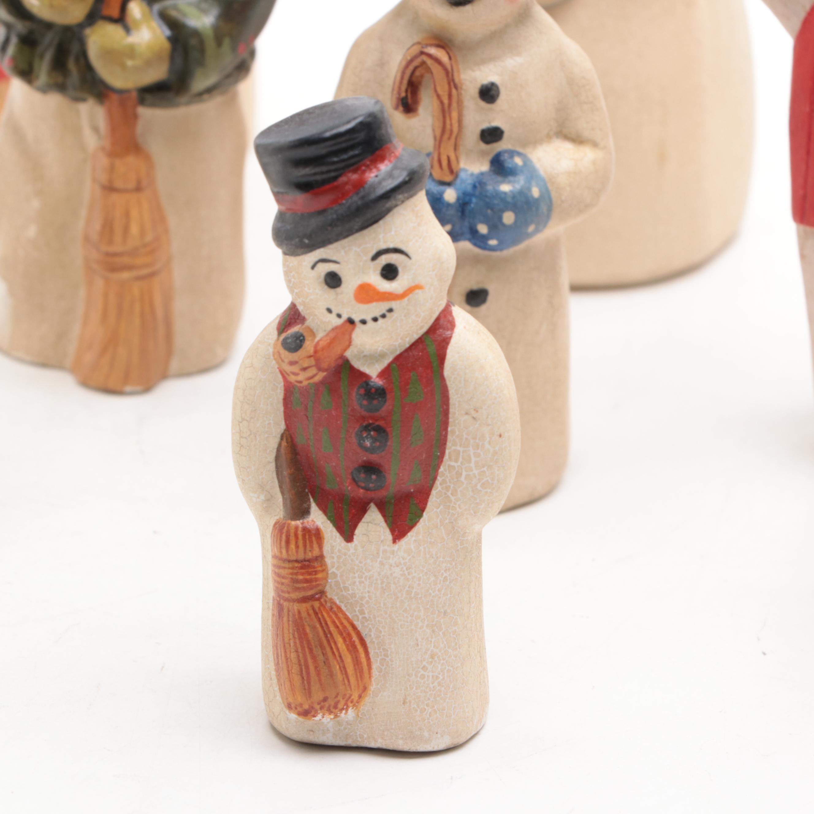 Vaillancourt Folk Art Annual Snowmen Figurines