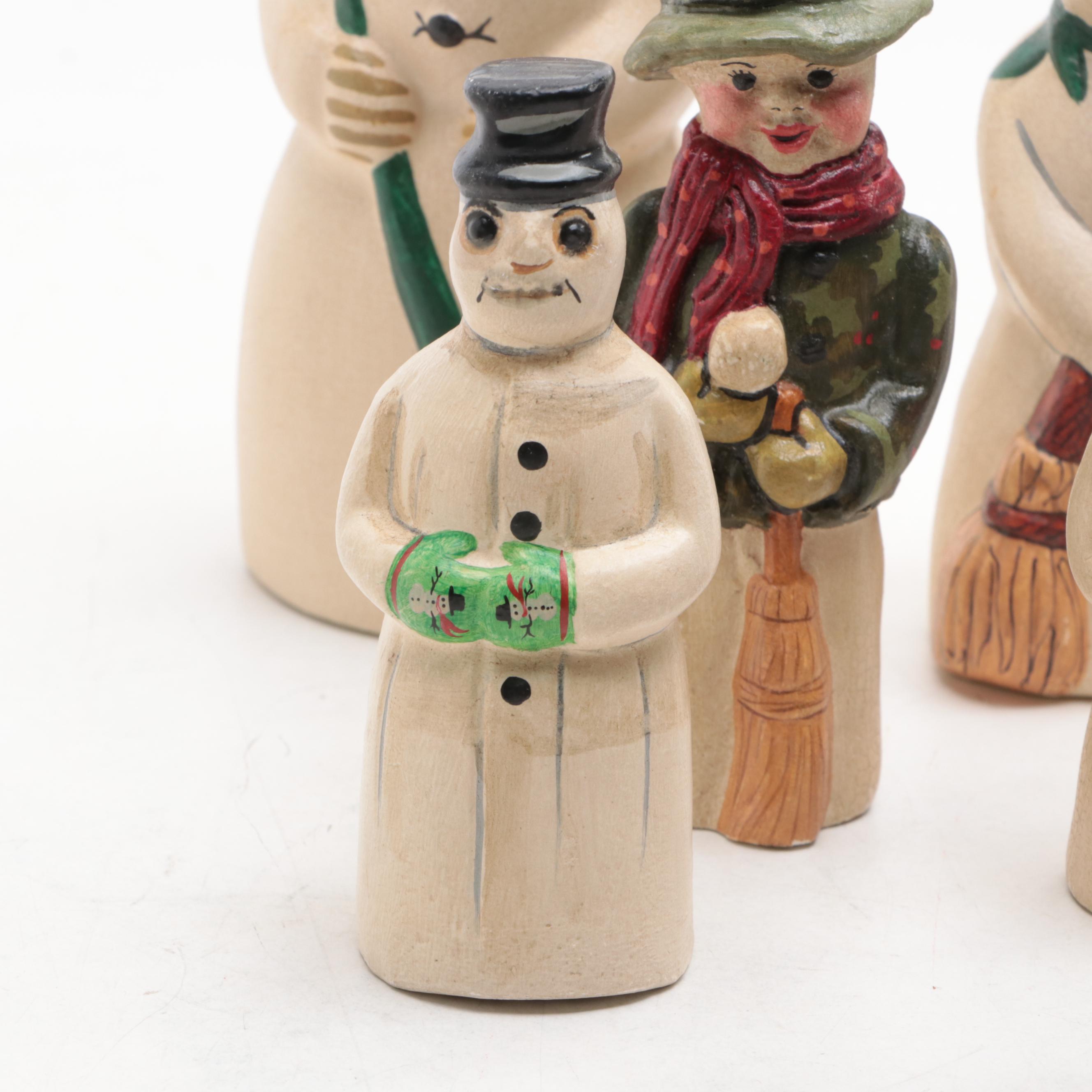 Vaillancourt Folk Art Annual Snowmen Figurines