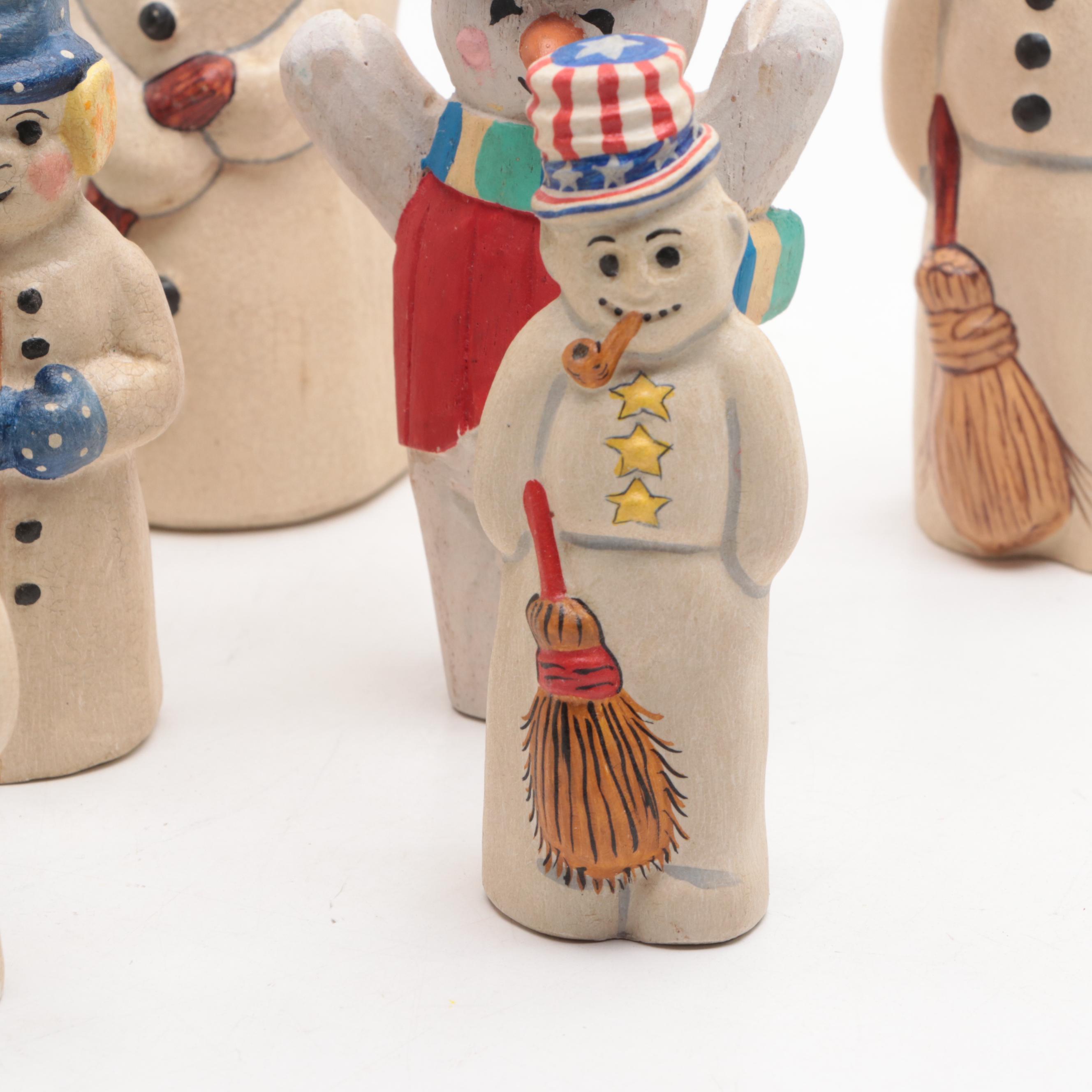 Vaillancourt Folk Art Annual Snowmen Figurines