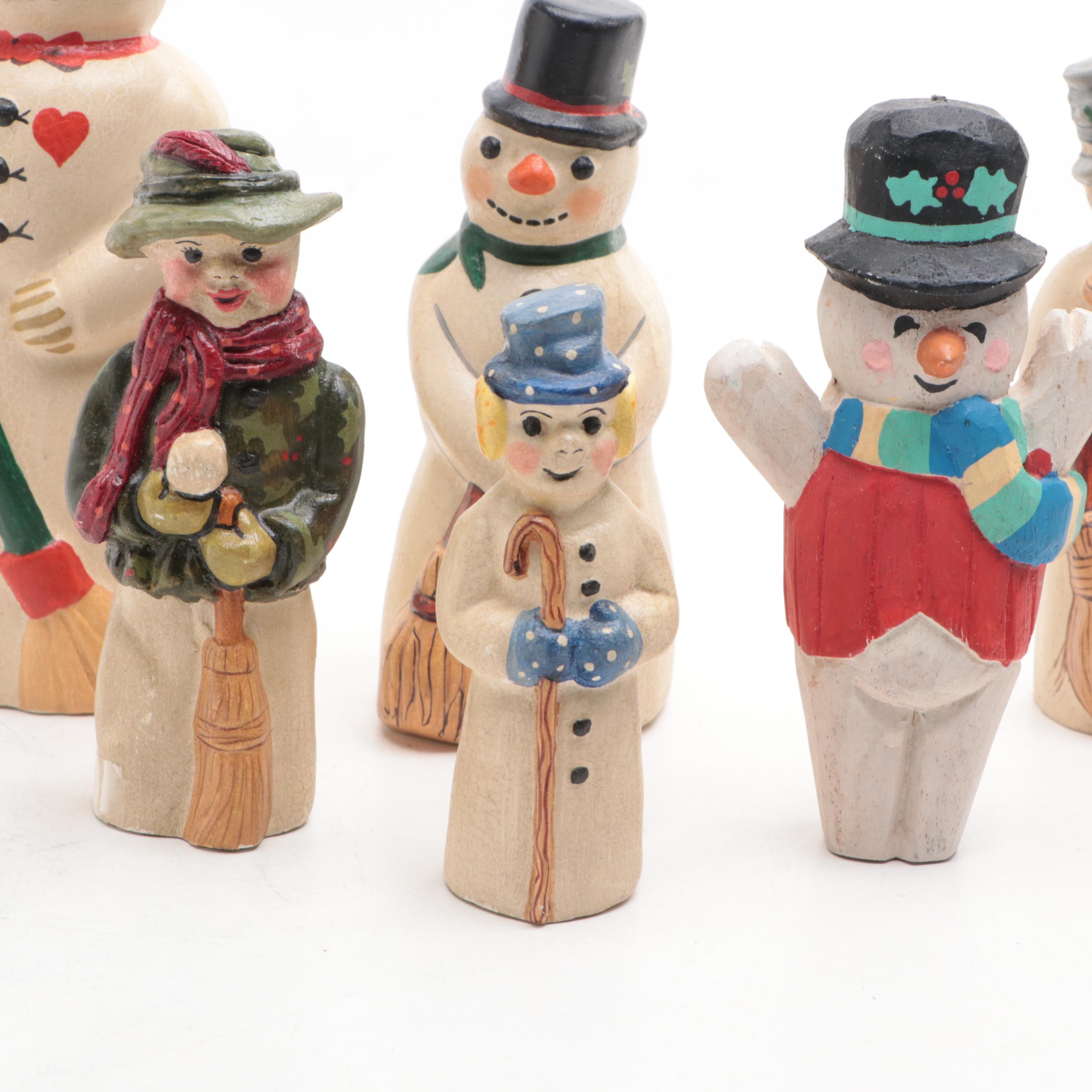 Vaillancourt Folk Art Annual Snowmen Figurines