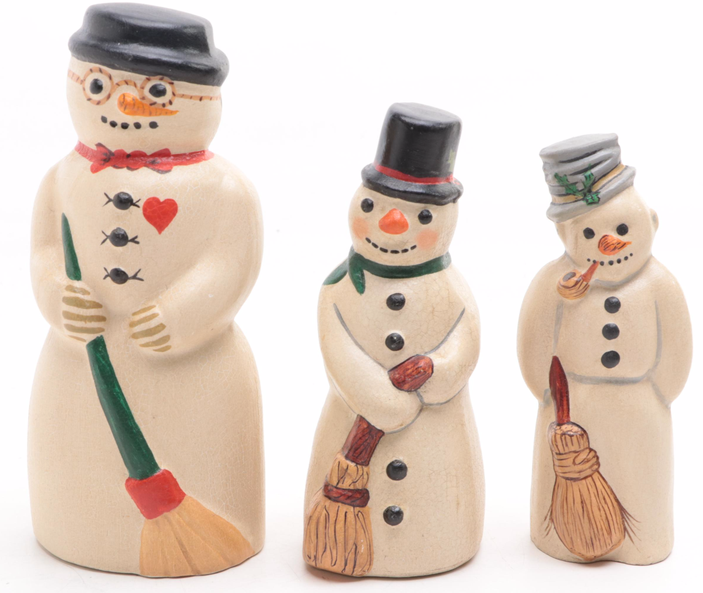 Vaillancourt Folk Art Annual Snowmen Figurines