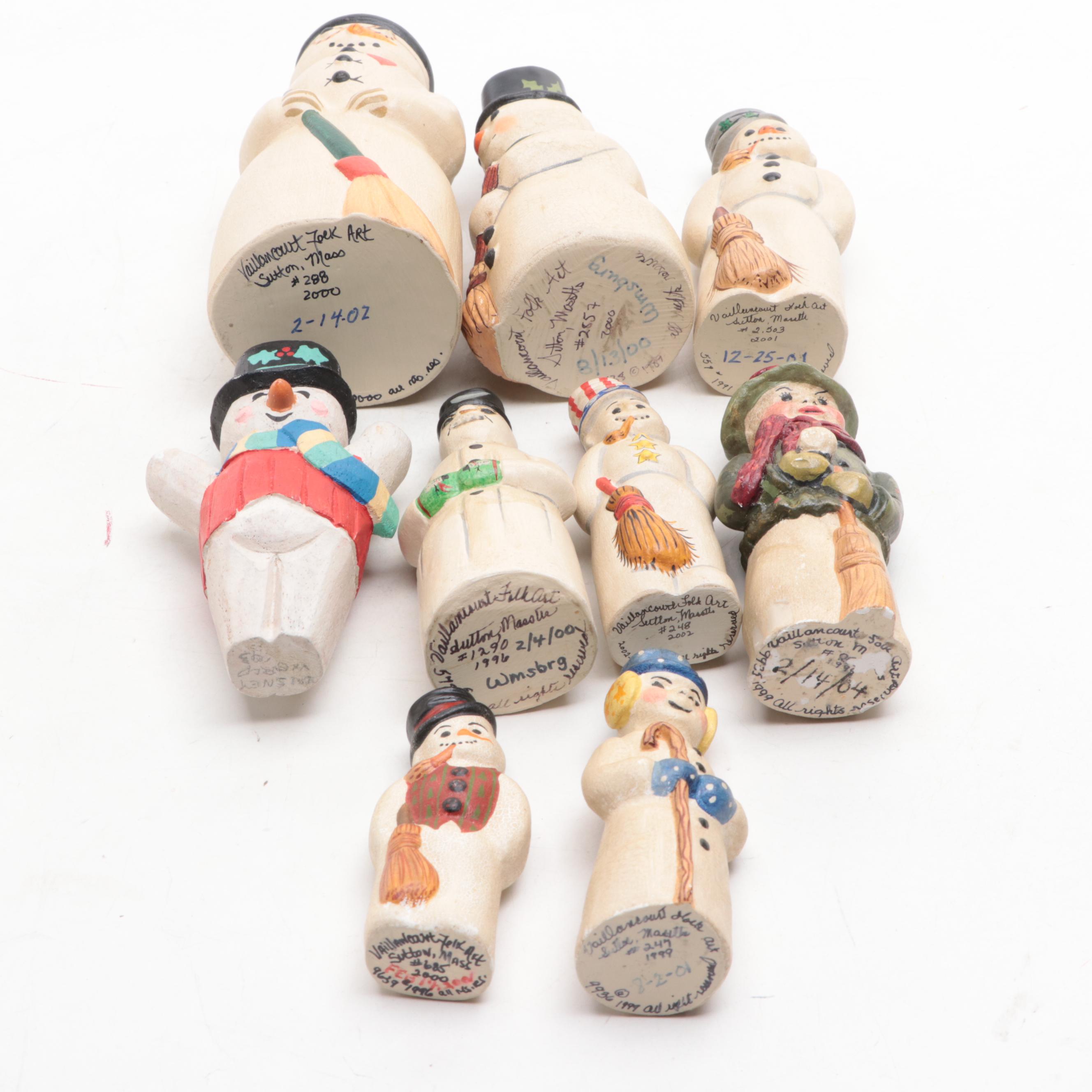 Vaillancourt Folk Art Annual Snowmen Figurines