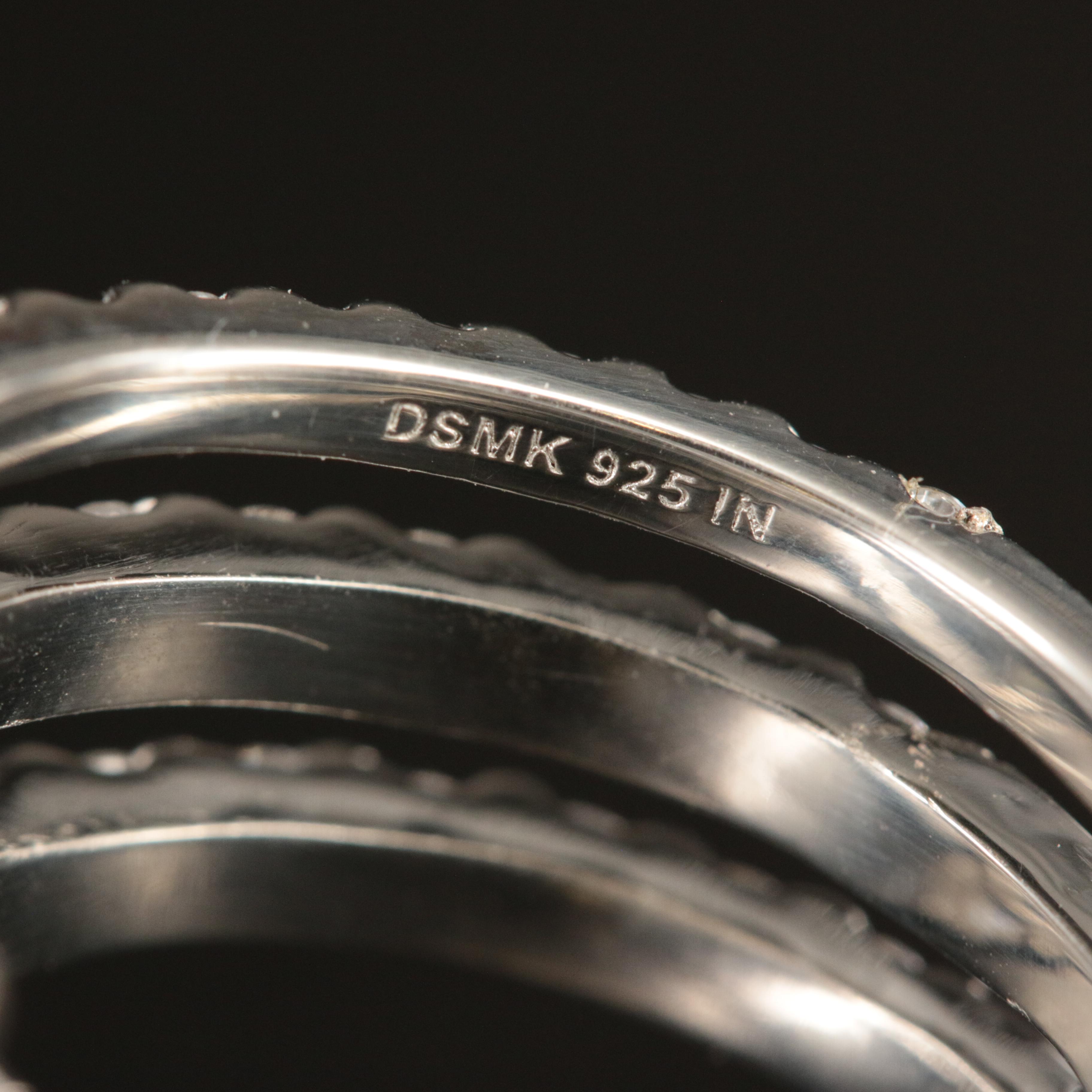 Sterling Cubic Zirconia Wrap Rings