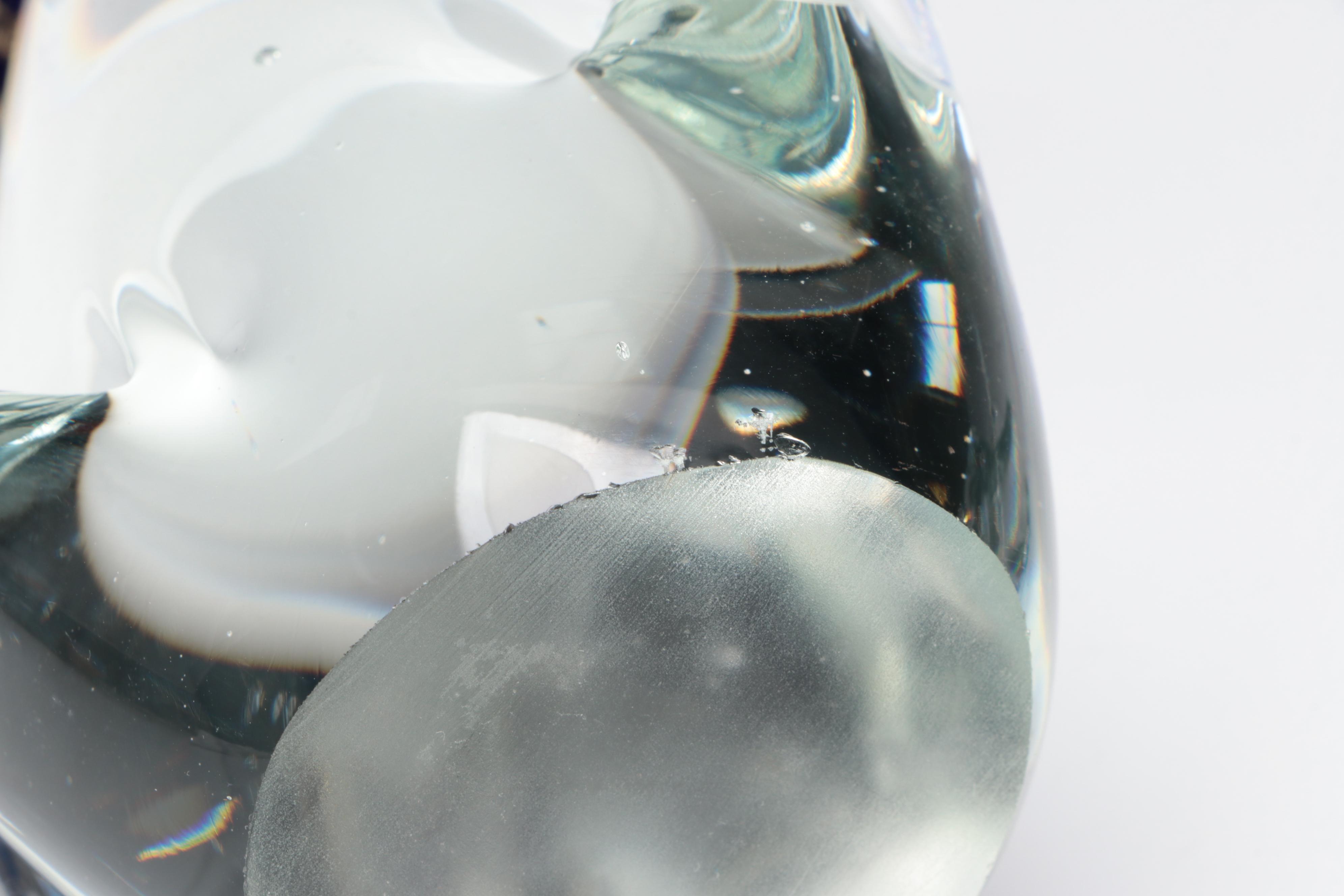 Handmade Art Glass Bird, Basket, and Fish Figurines