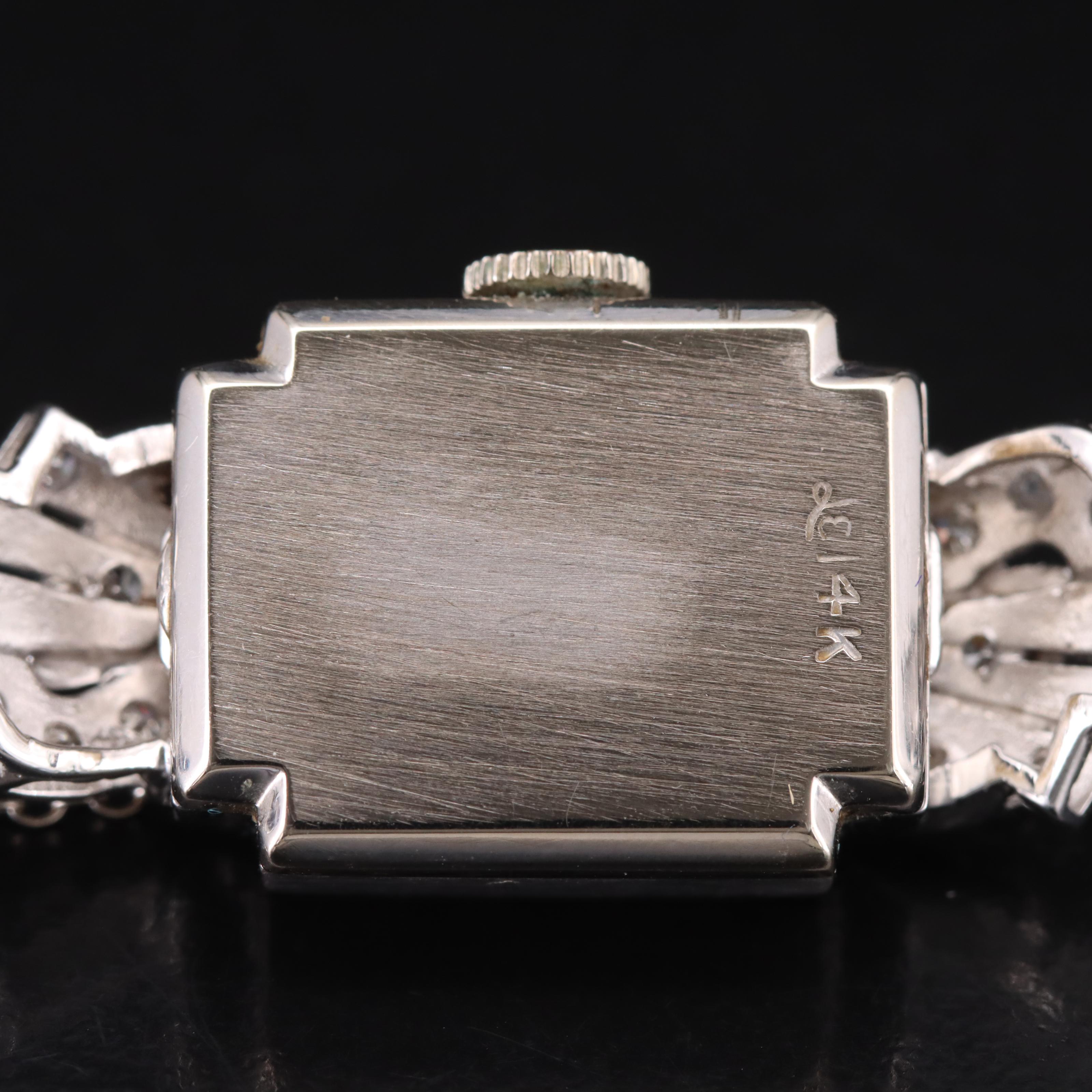 Vintage 14K Hamilton Diamond Watch