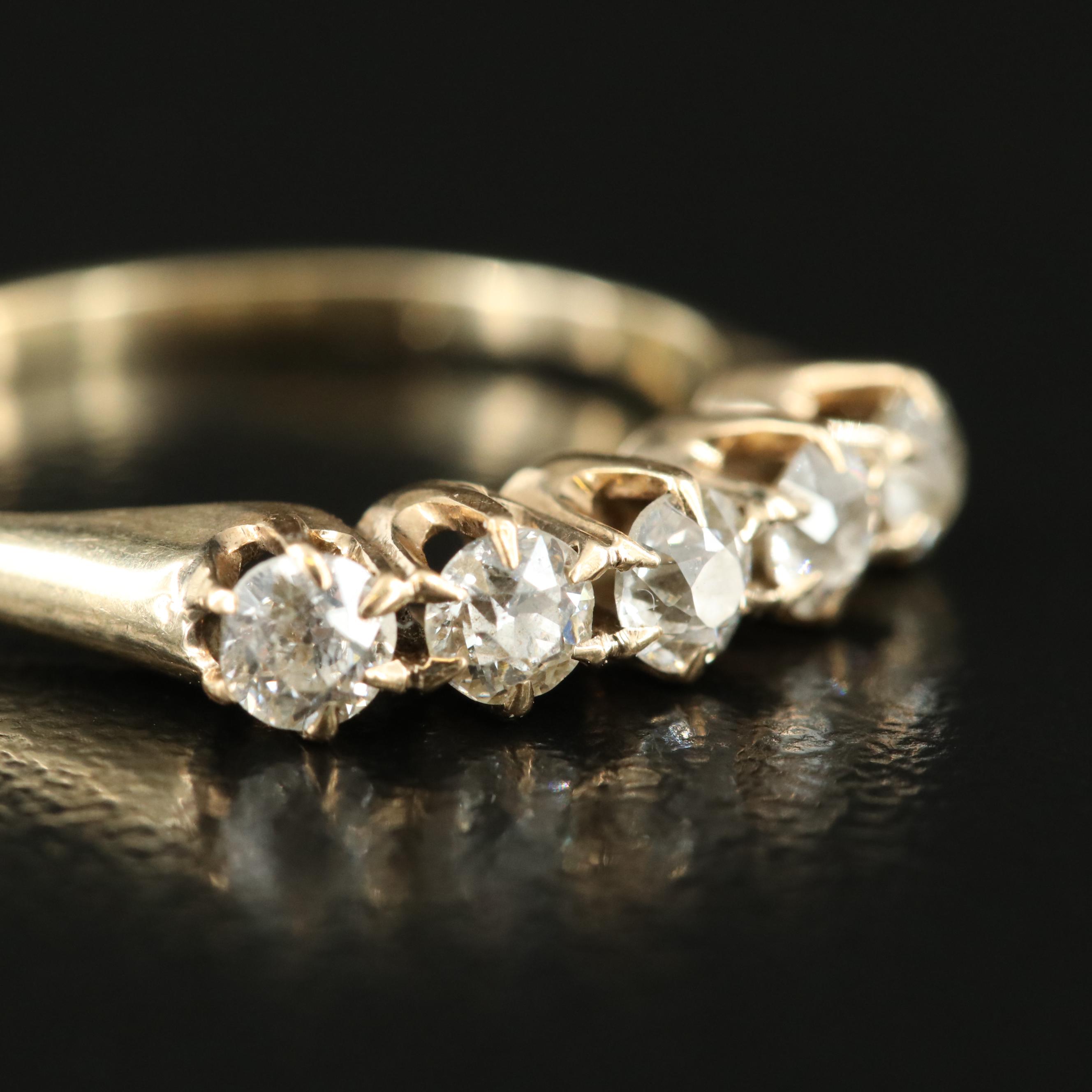 Antique 14K 0.45 CTW Diamond Ring