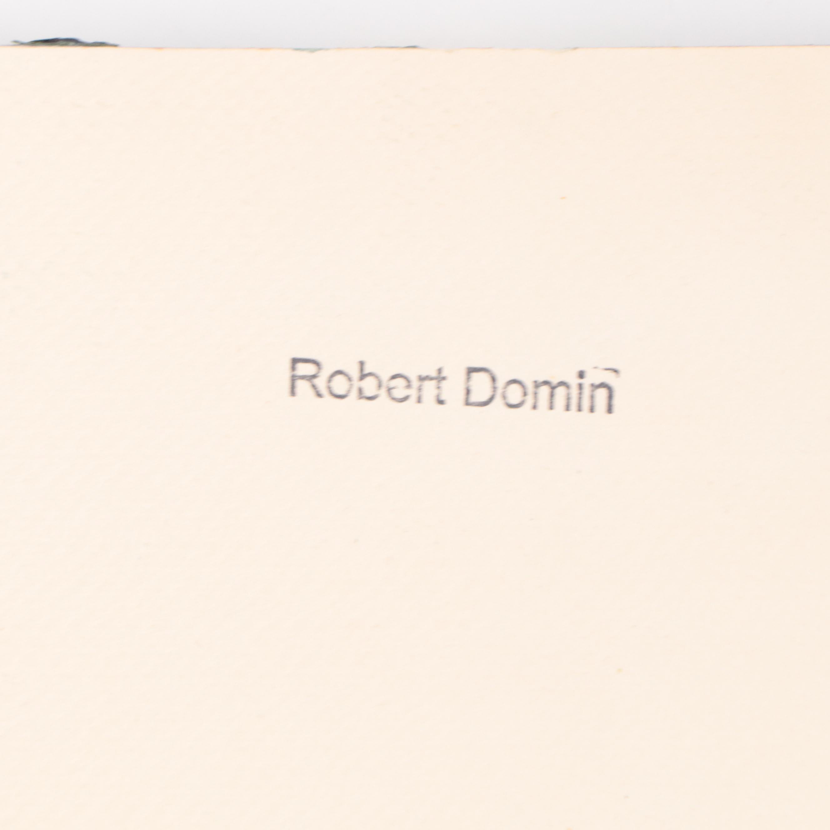 Robert Domin Watercolor Painting of Landscape