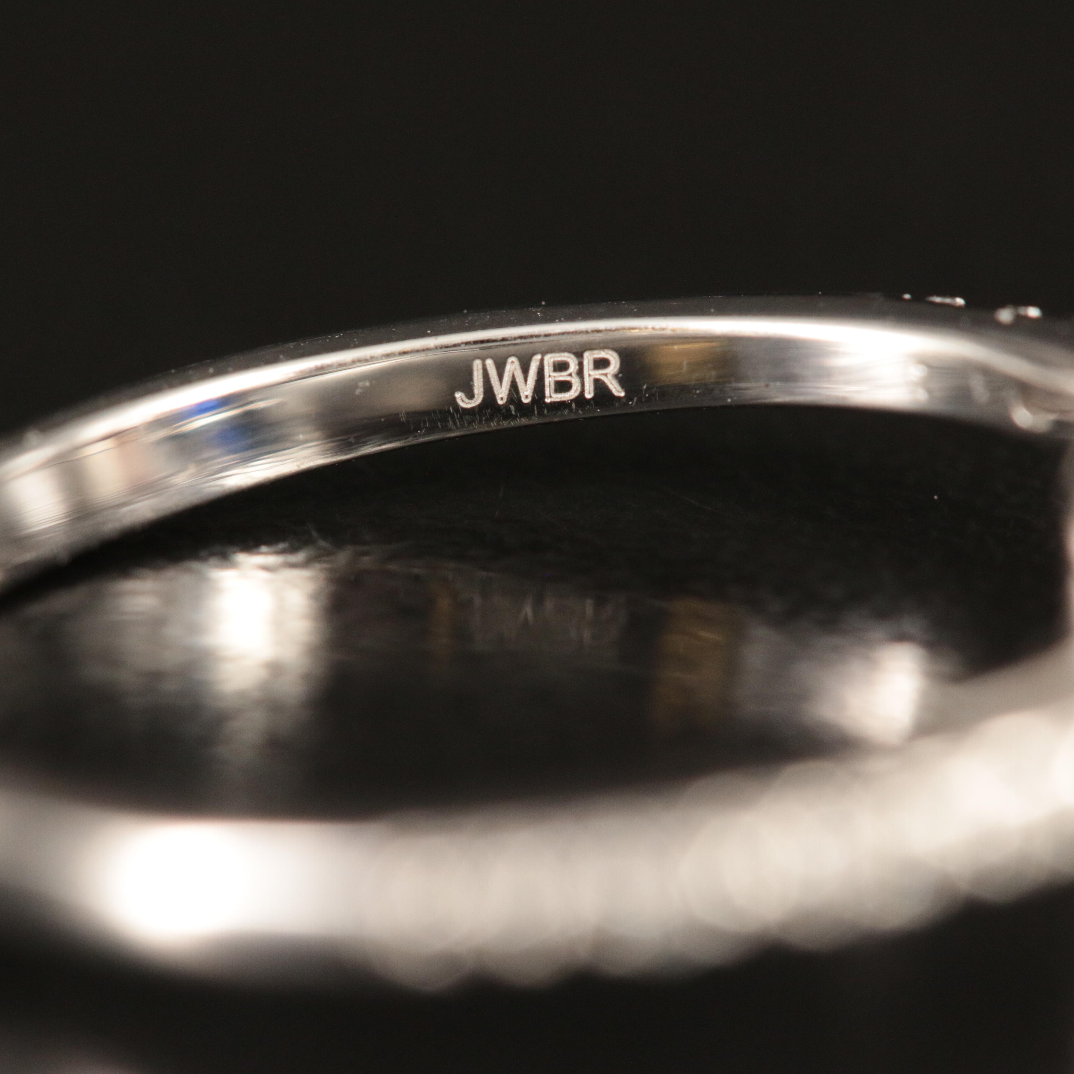 Sterling Sapphire and White Sapphire Ring