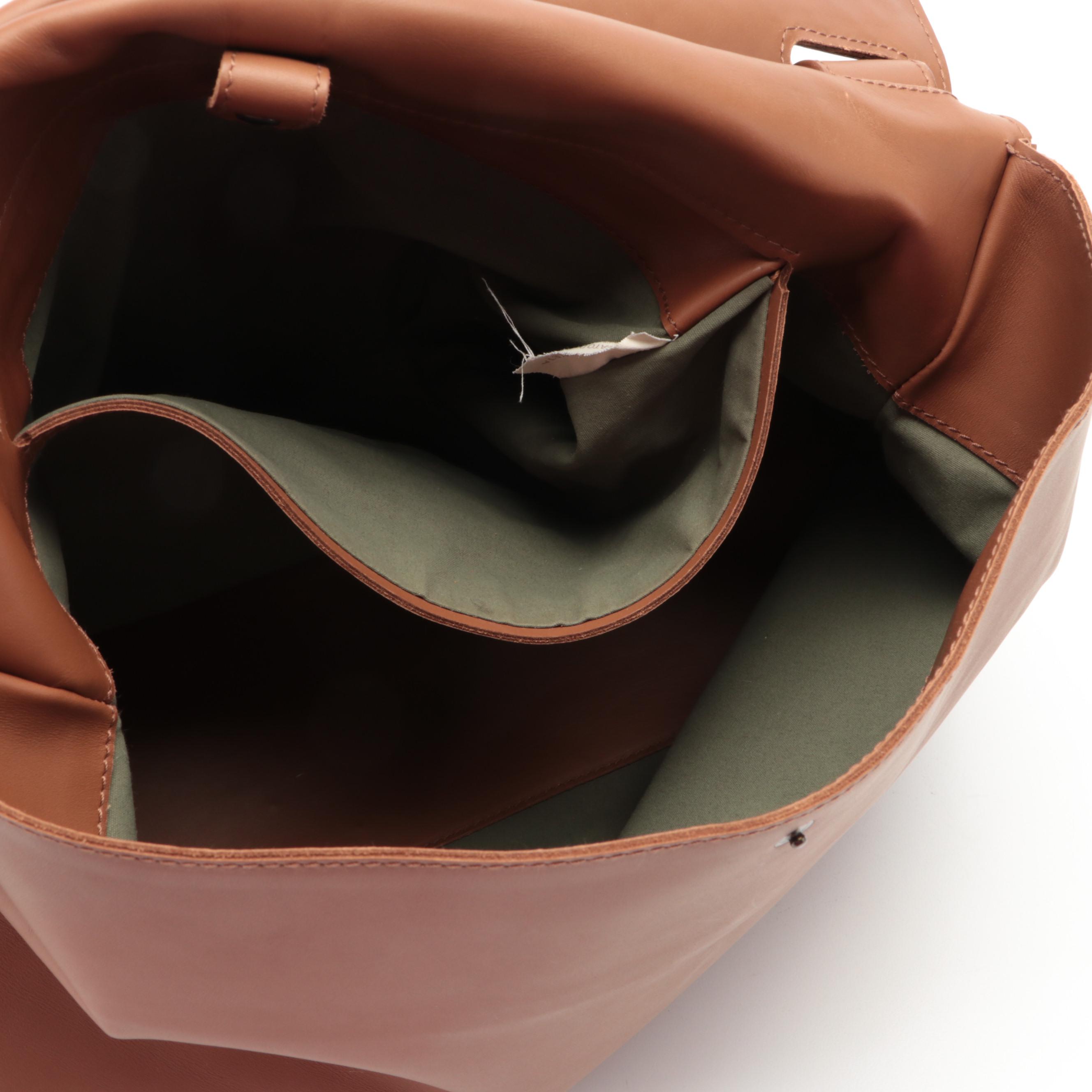 Bottega Veneta Large Messenger Flap Bag in Brown Intrecciato and Smooth Leather