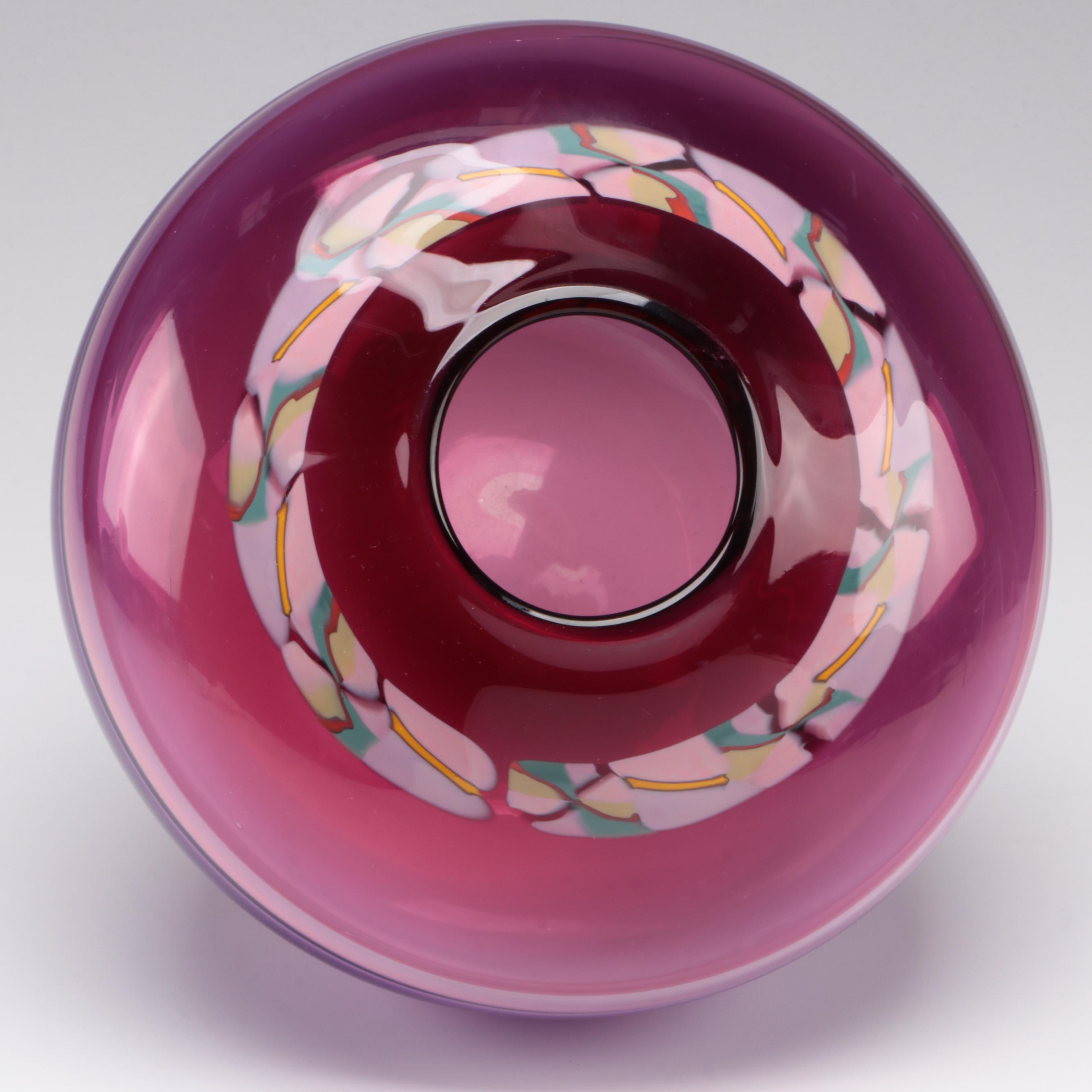 Michael Sosin Blown Encalmo Glass Vessel