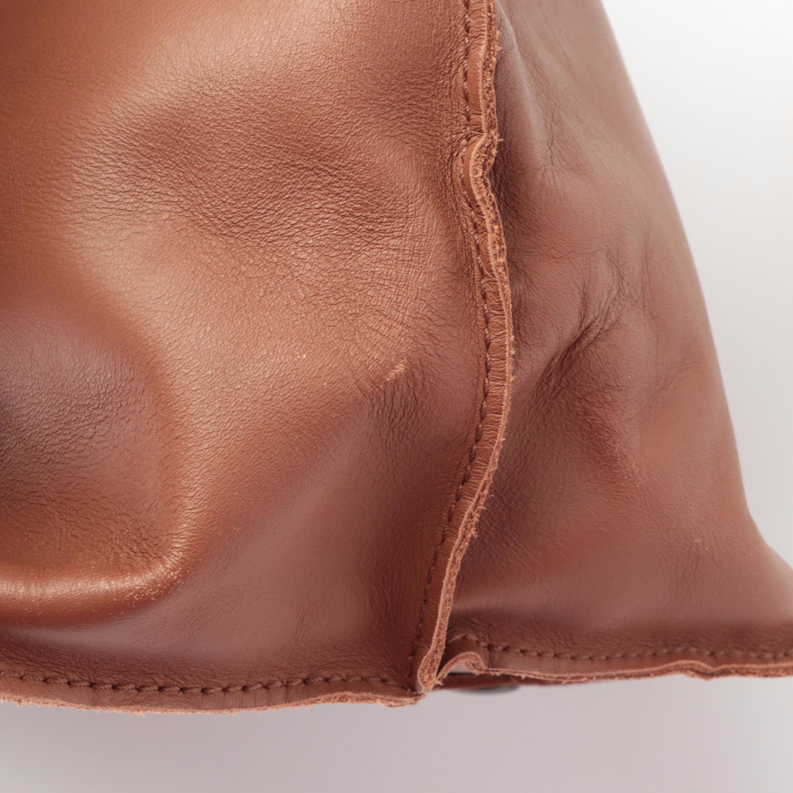 Bottega Veneta Large Messenger Flap Bag in Brown Intrecciato and Smooth Leather