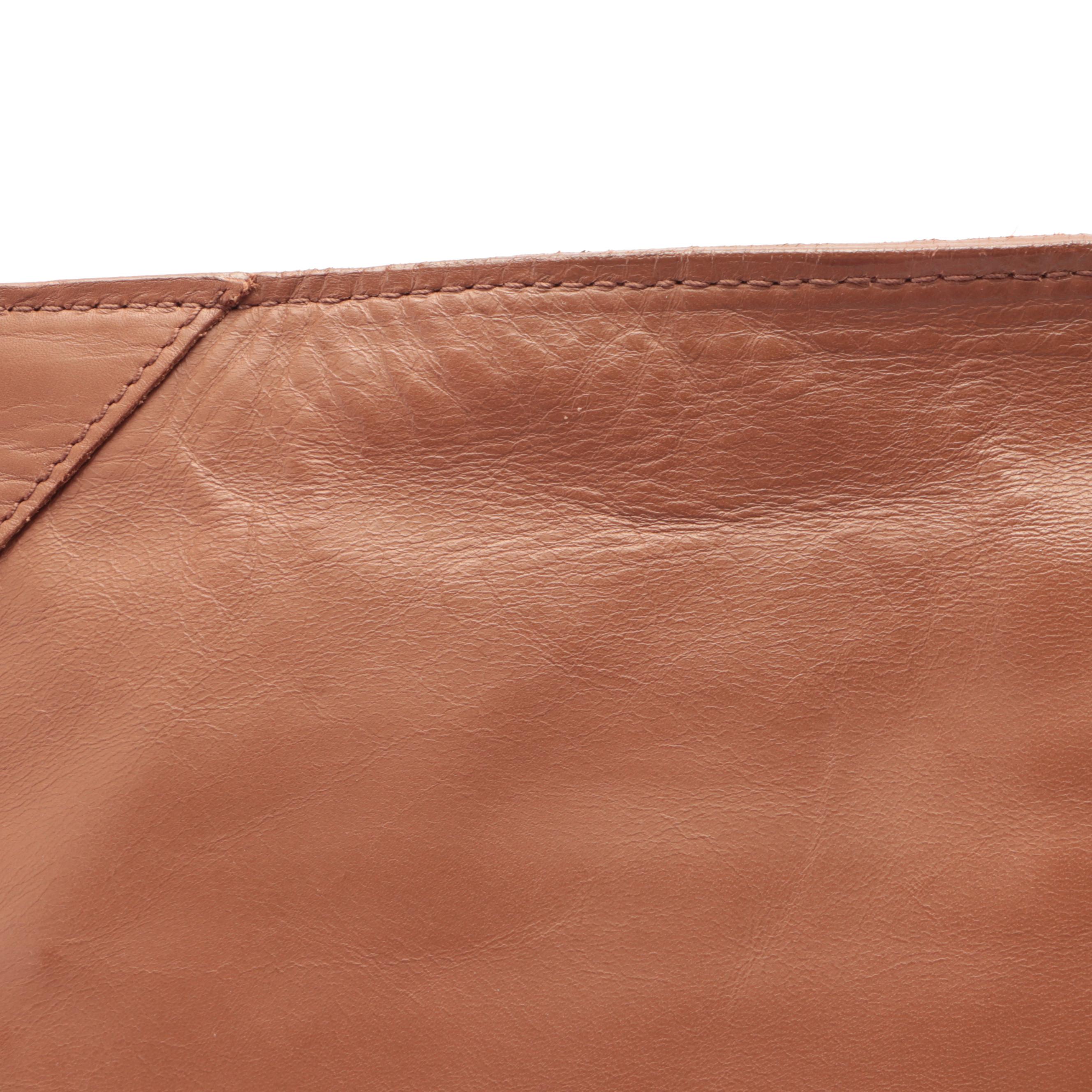 Bottega Veneta Large Messenger Flap Bag in Brown Intrecciato and Smooth Leather