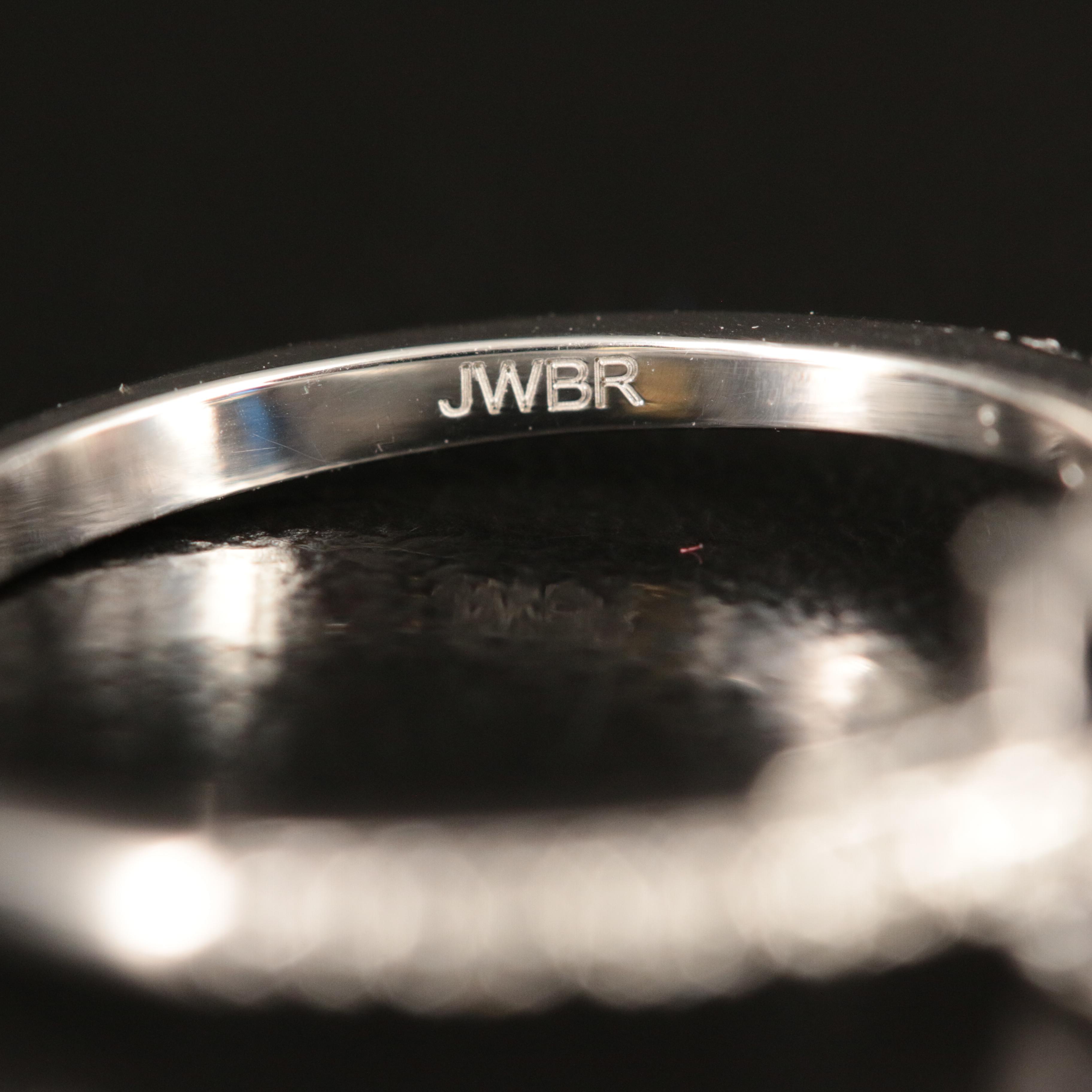 Sterling Sapphire and White Sapphire Ring