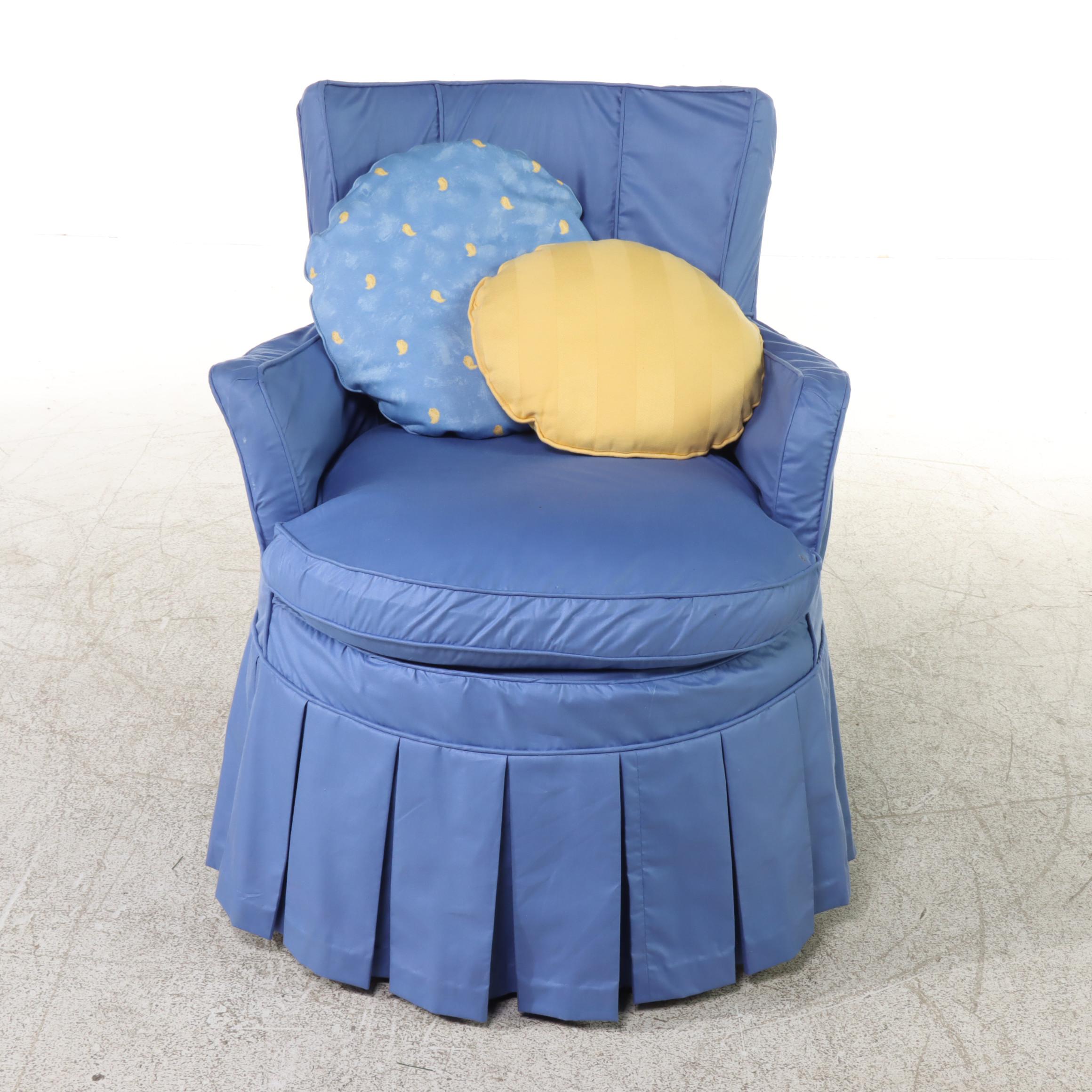 Cox Manufacturing Co. Inc. Custom-Slipcovered Armchair, 20th Century