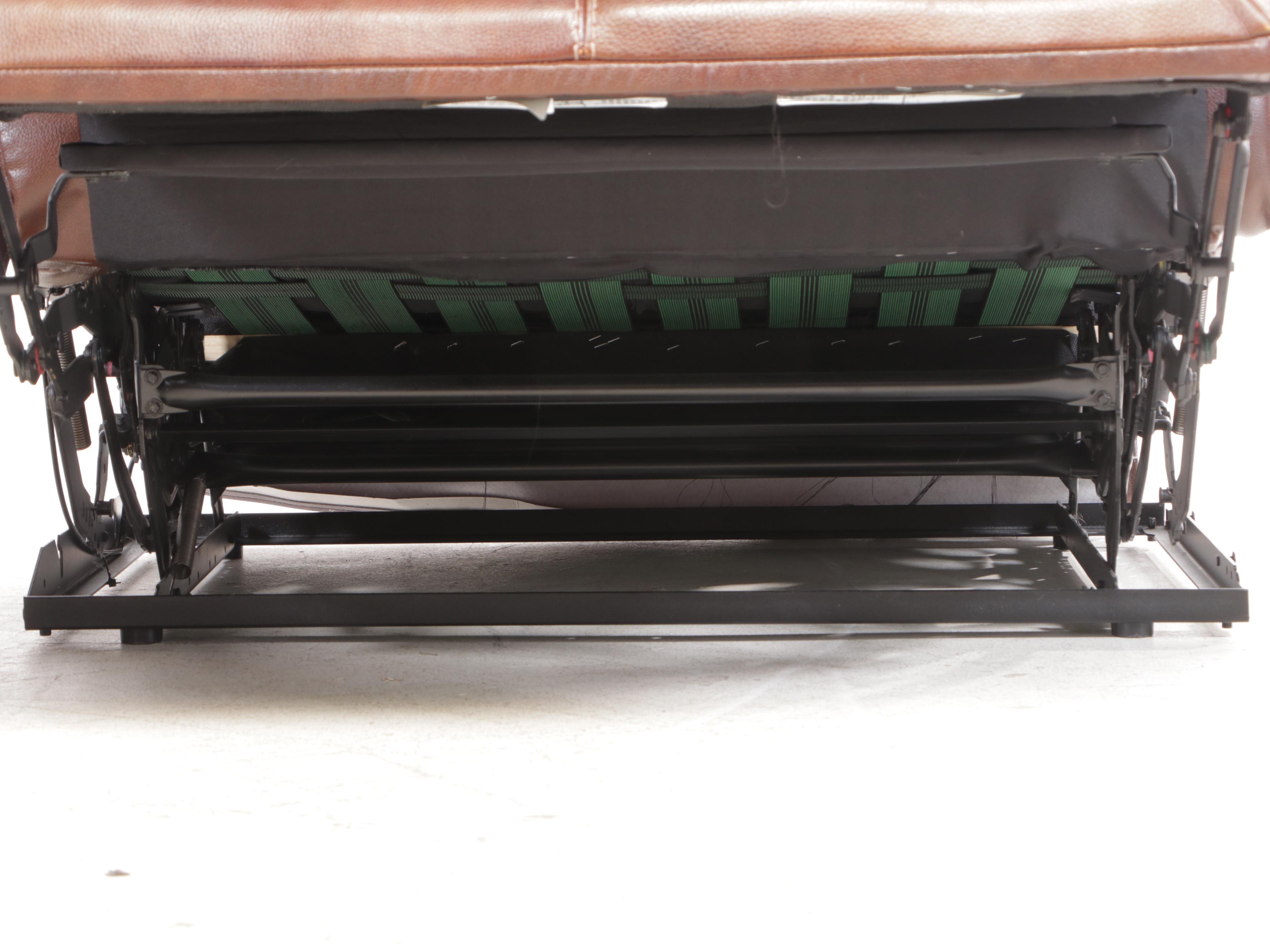 Ashley Furniture Bonded Leather Sectional Sofa with Reclining Feature, Storage