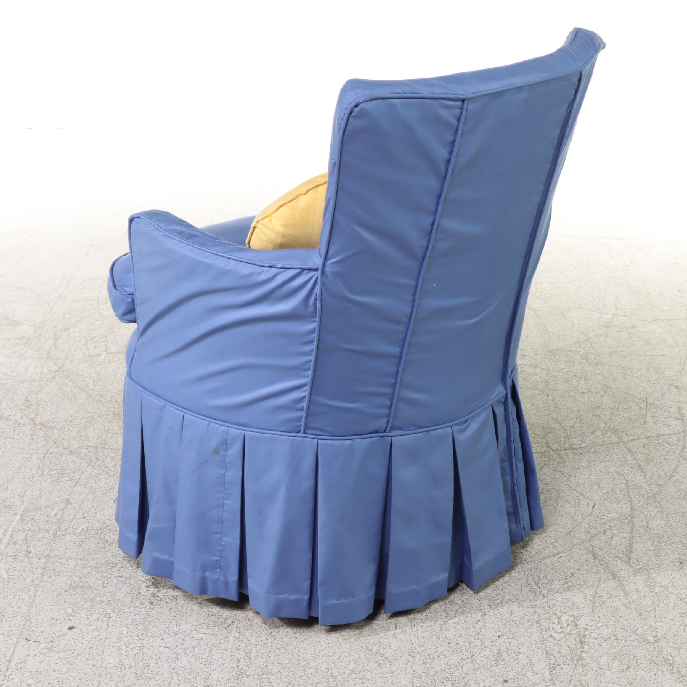 Cox Manufacturing Co. Inc. Custom-Slipcovered Armchair, 20th Century