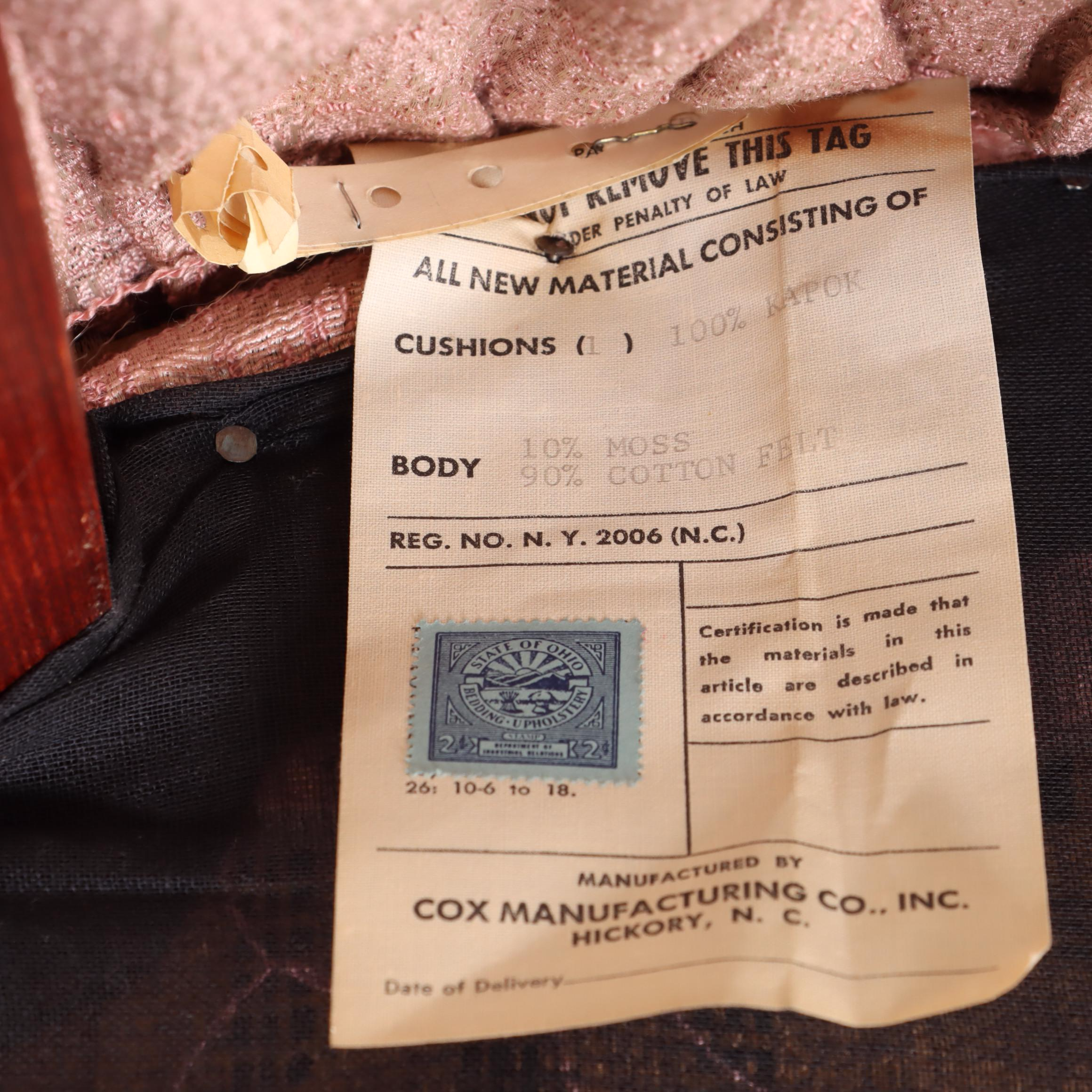 Cox Manufacturing Co. Inc. Custom-Slipcovered Armchair, 20th Century