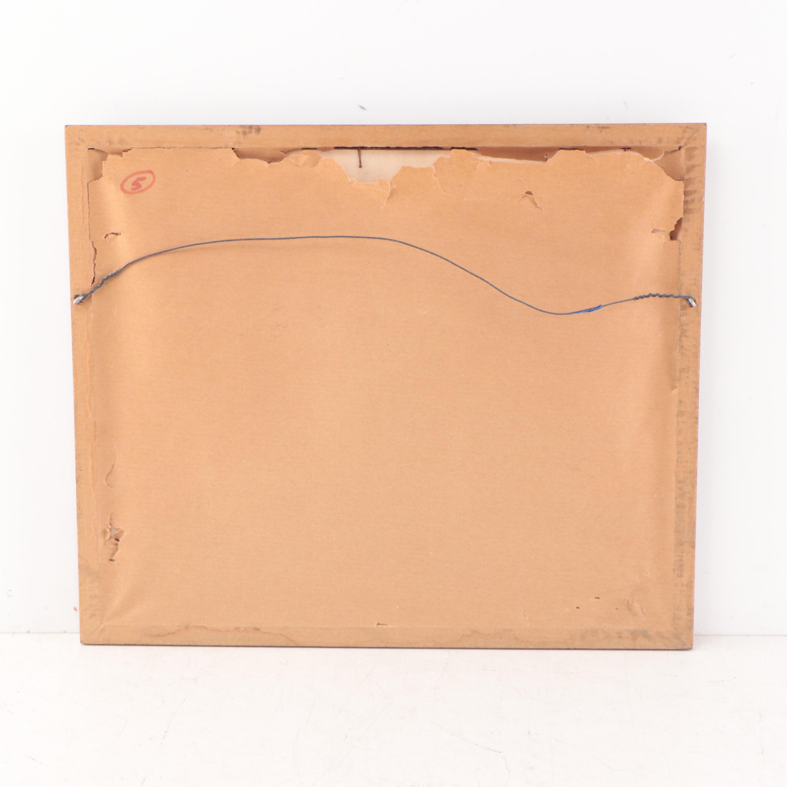 Folk Art Acrylic Painting of Birds