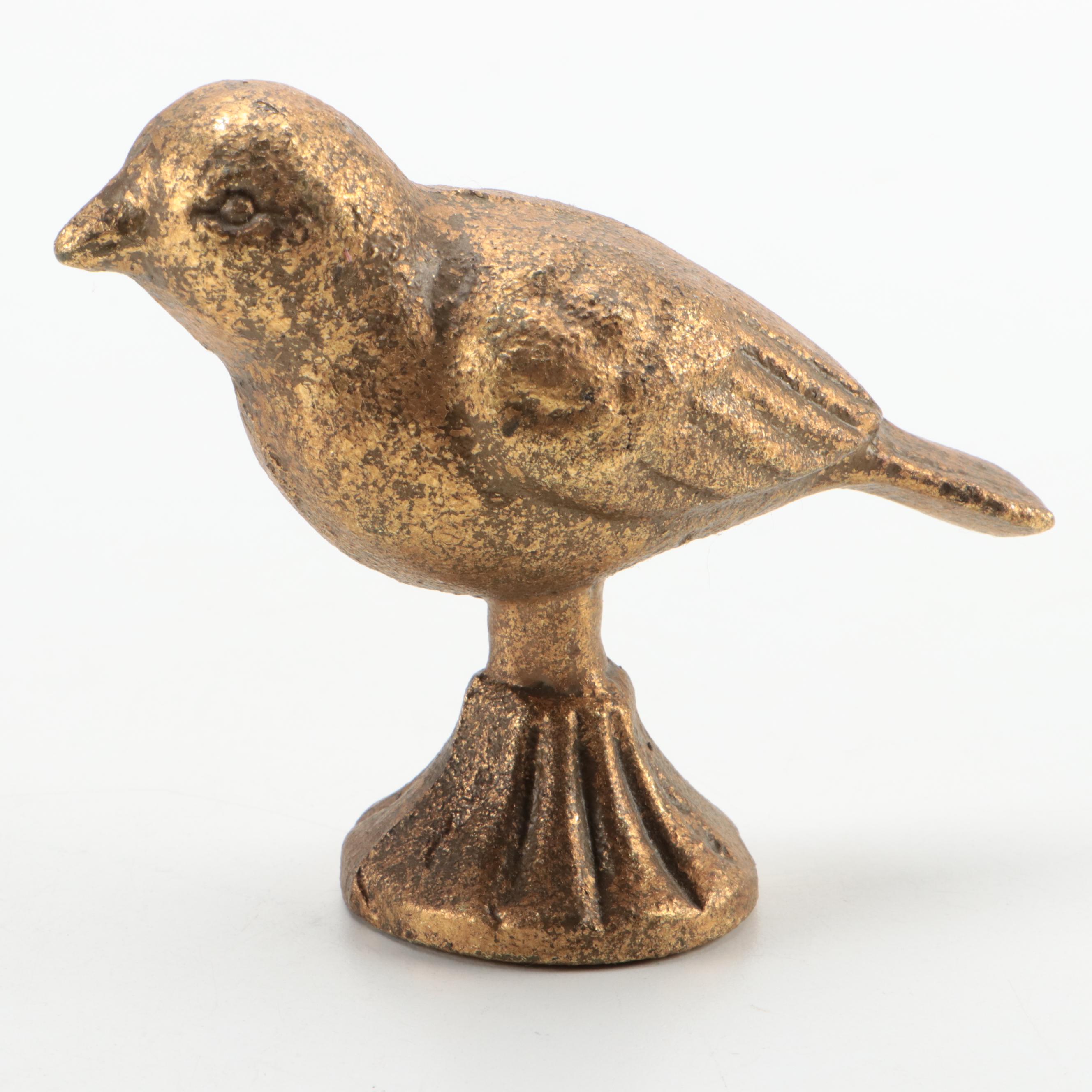 Turned Brass Candlesticks with Figurines and Lion's Head Hearth Bucket