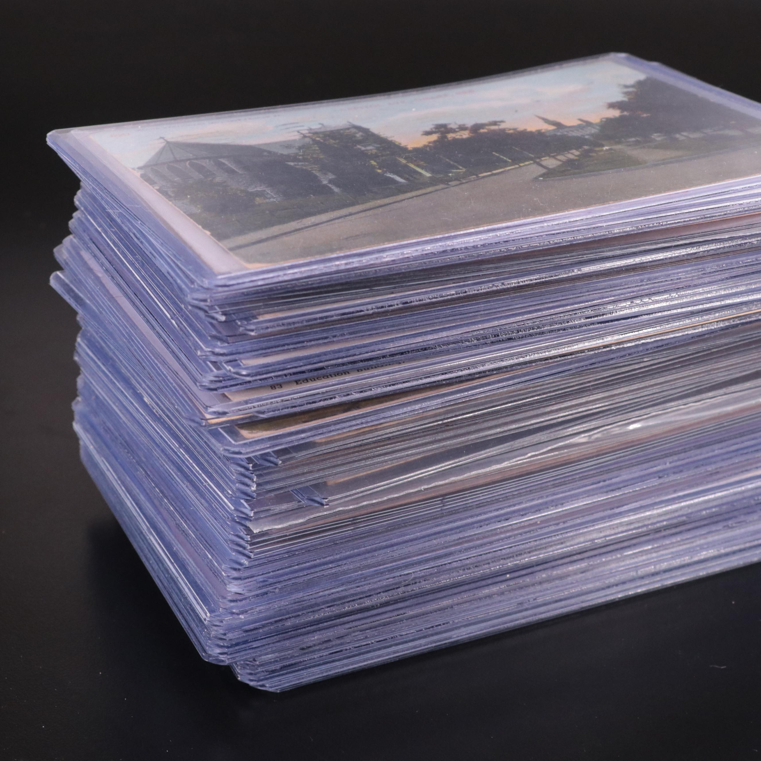 Fifty-Five Antique Postcards