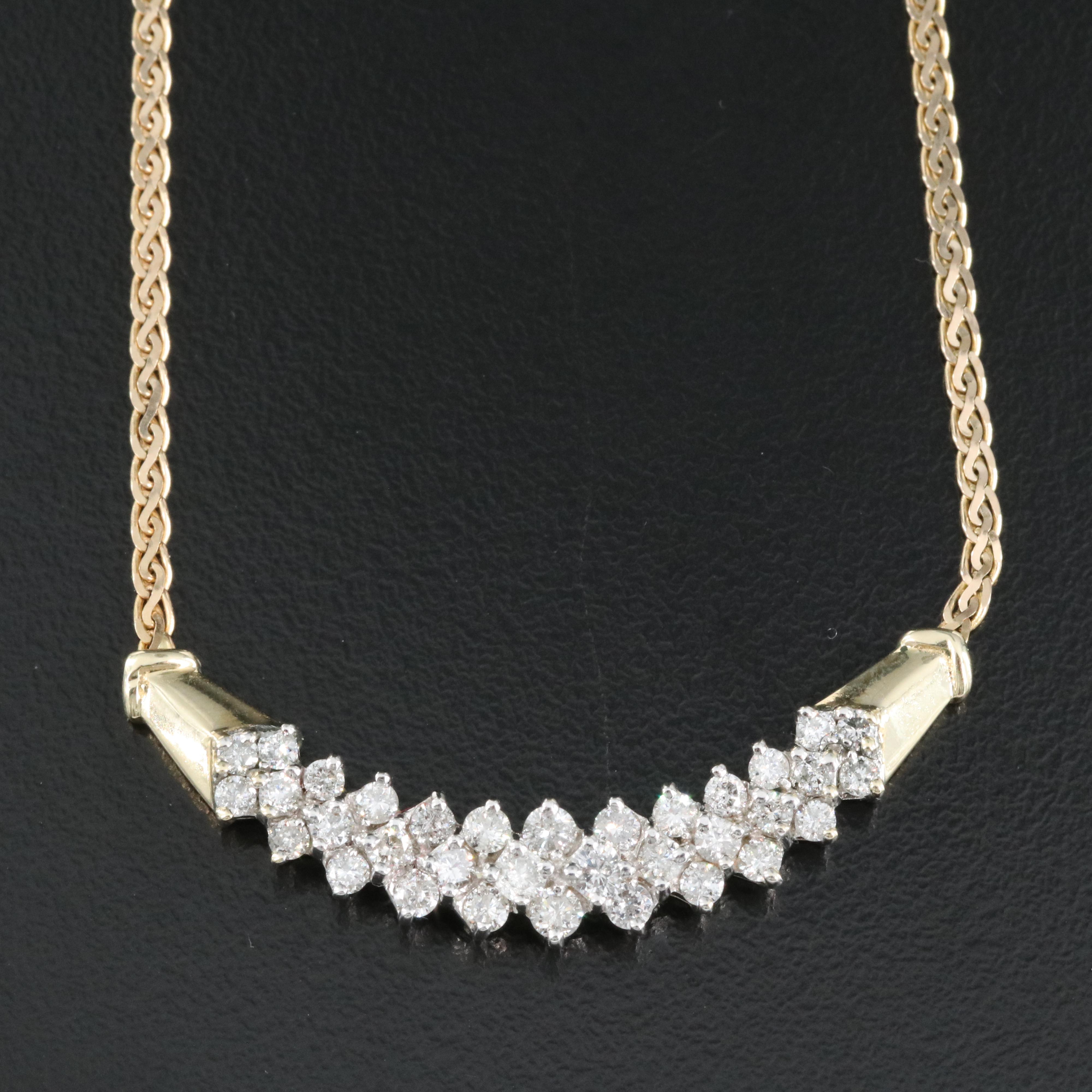 Italian 14K 1.53 CTW Diamond Necklace