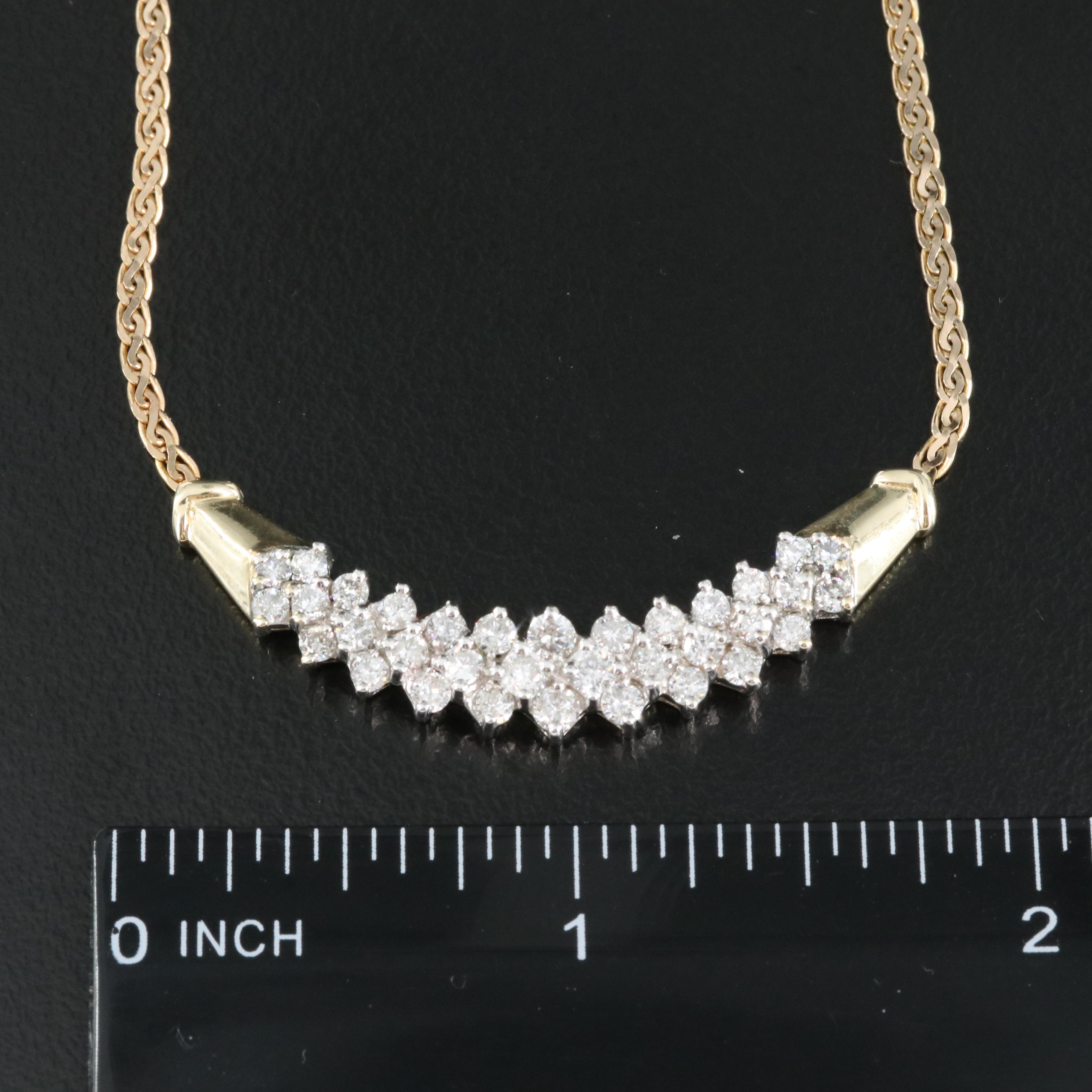 Italian 14K 1.53 CTW Diamond Necklace