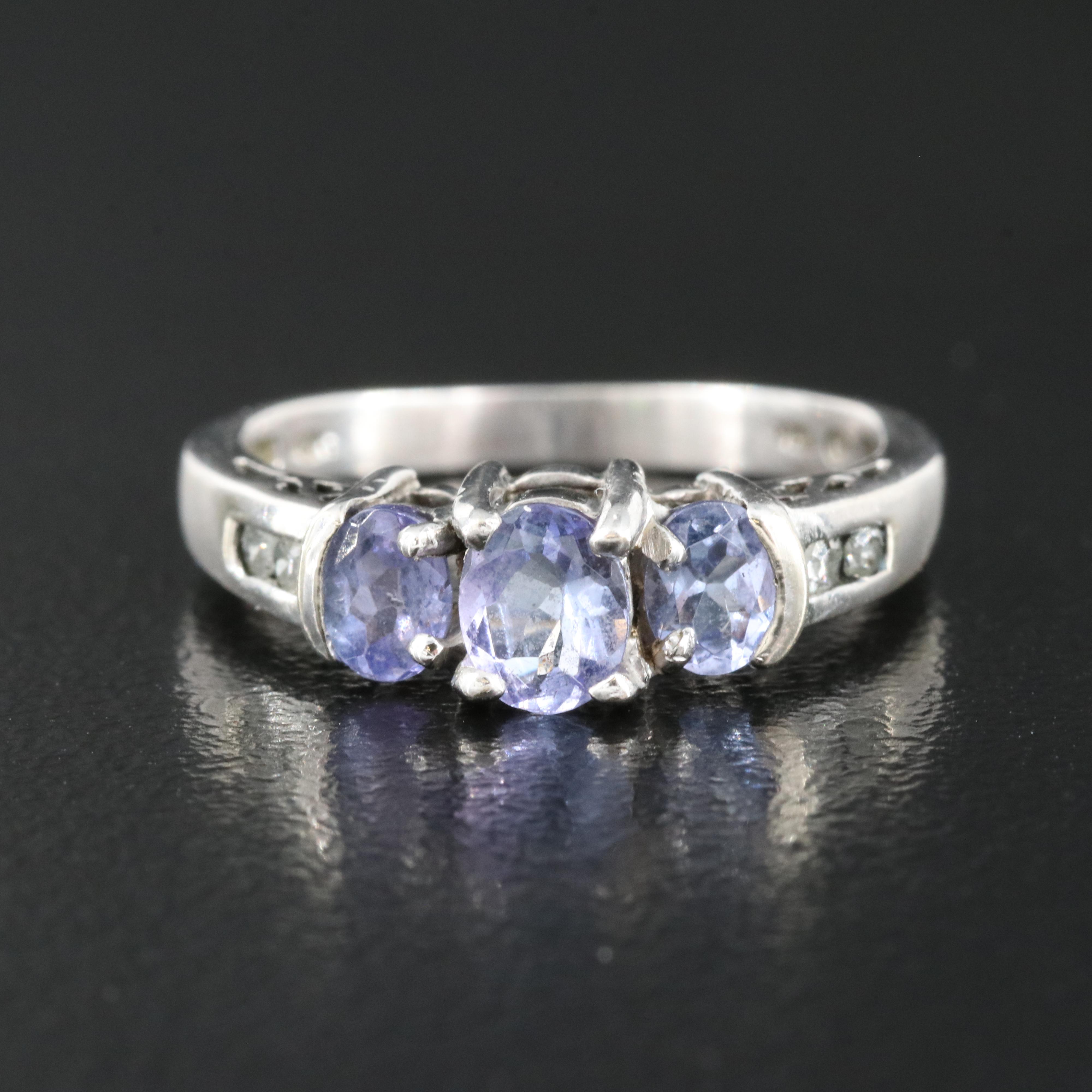 10K Tanzanite and Diamond Ring