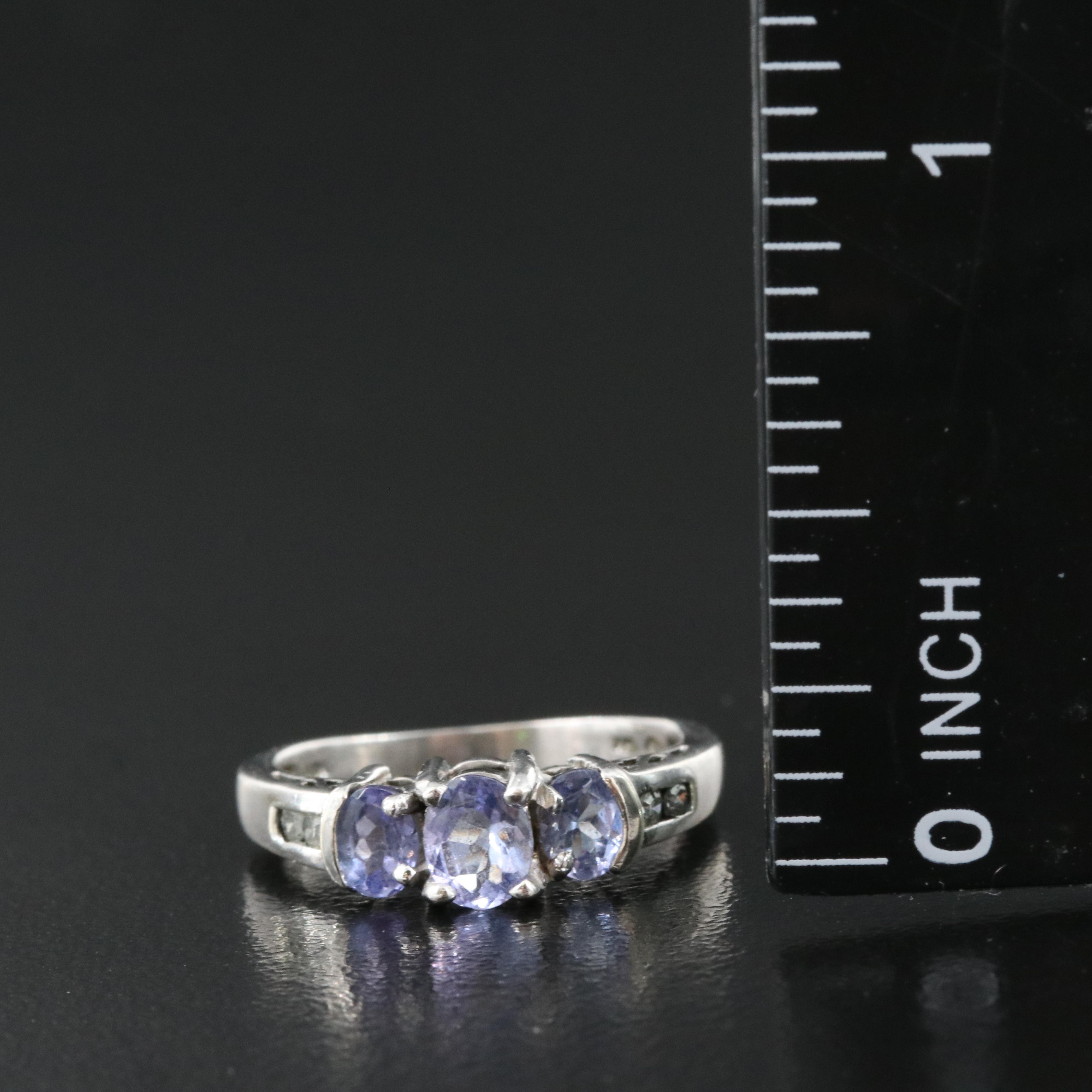 10K Tanzanite and Diamond Ring