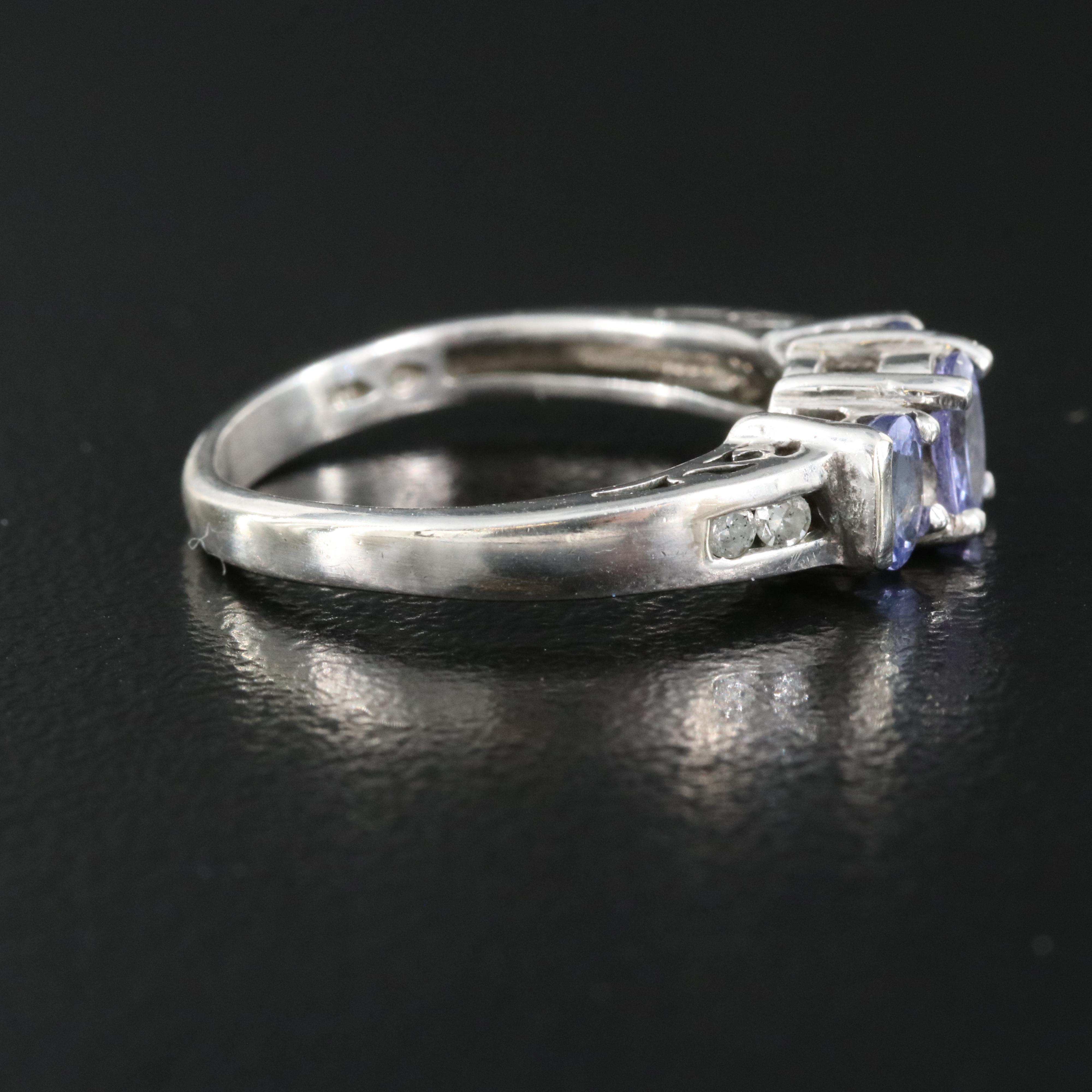 10K Tanzanite and Diamond Ring