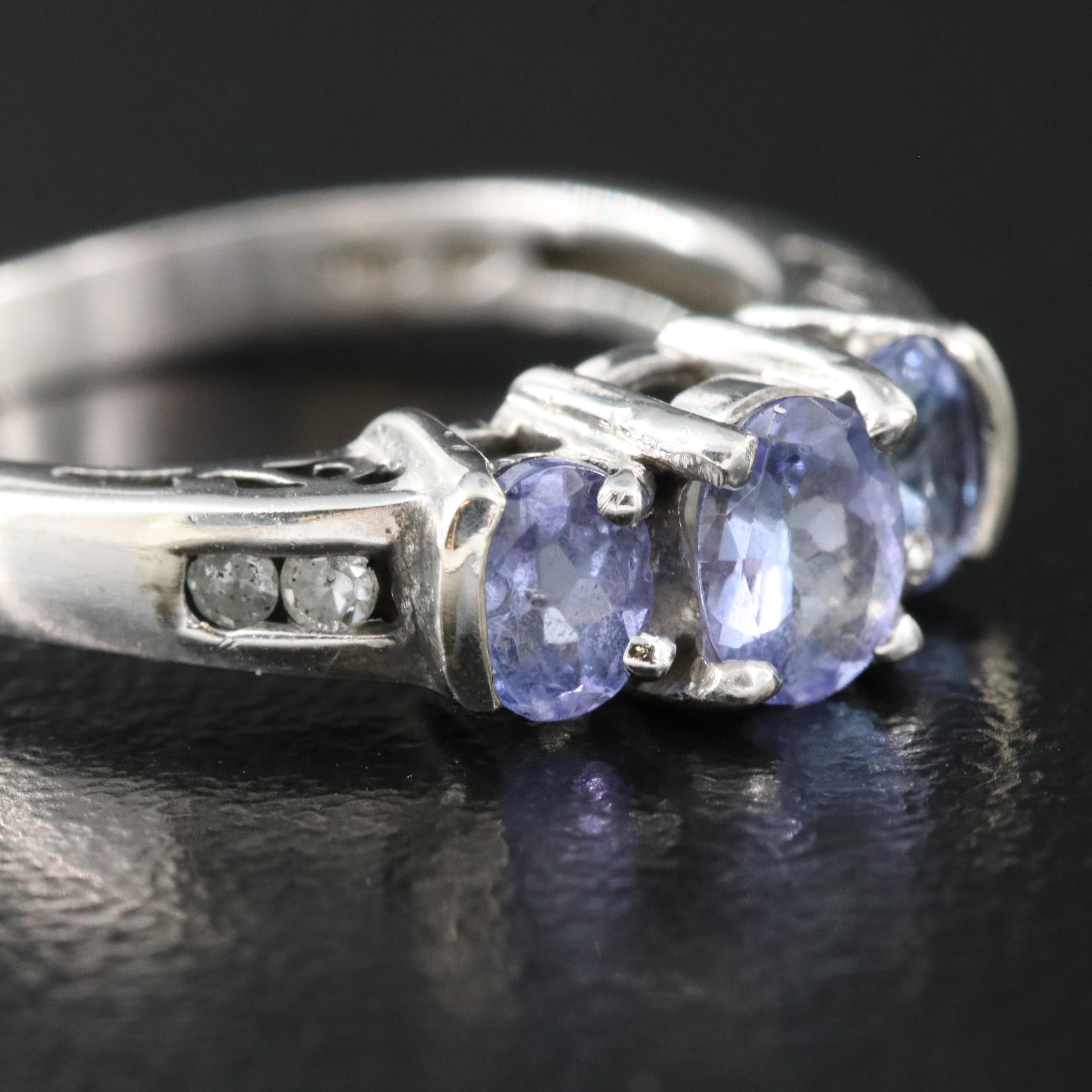 10K Tanzanite and Diamond Ring