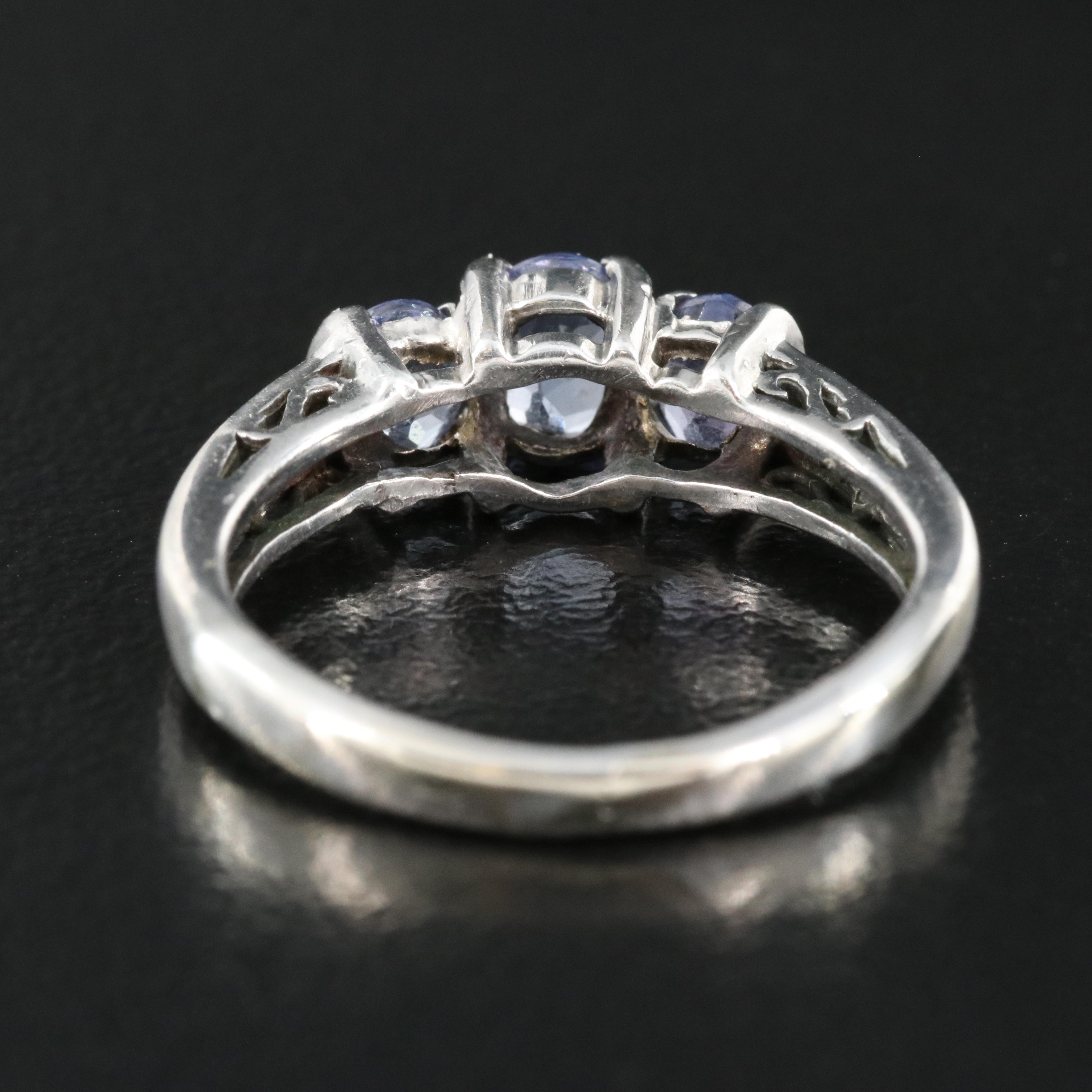 10K Tanzanite and Diamond Ring